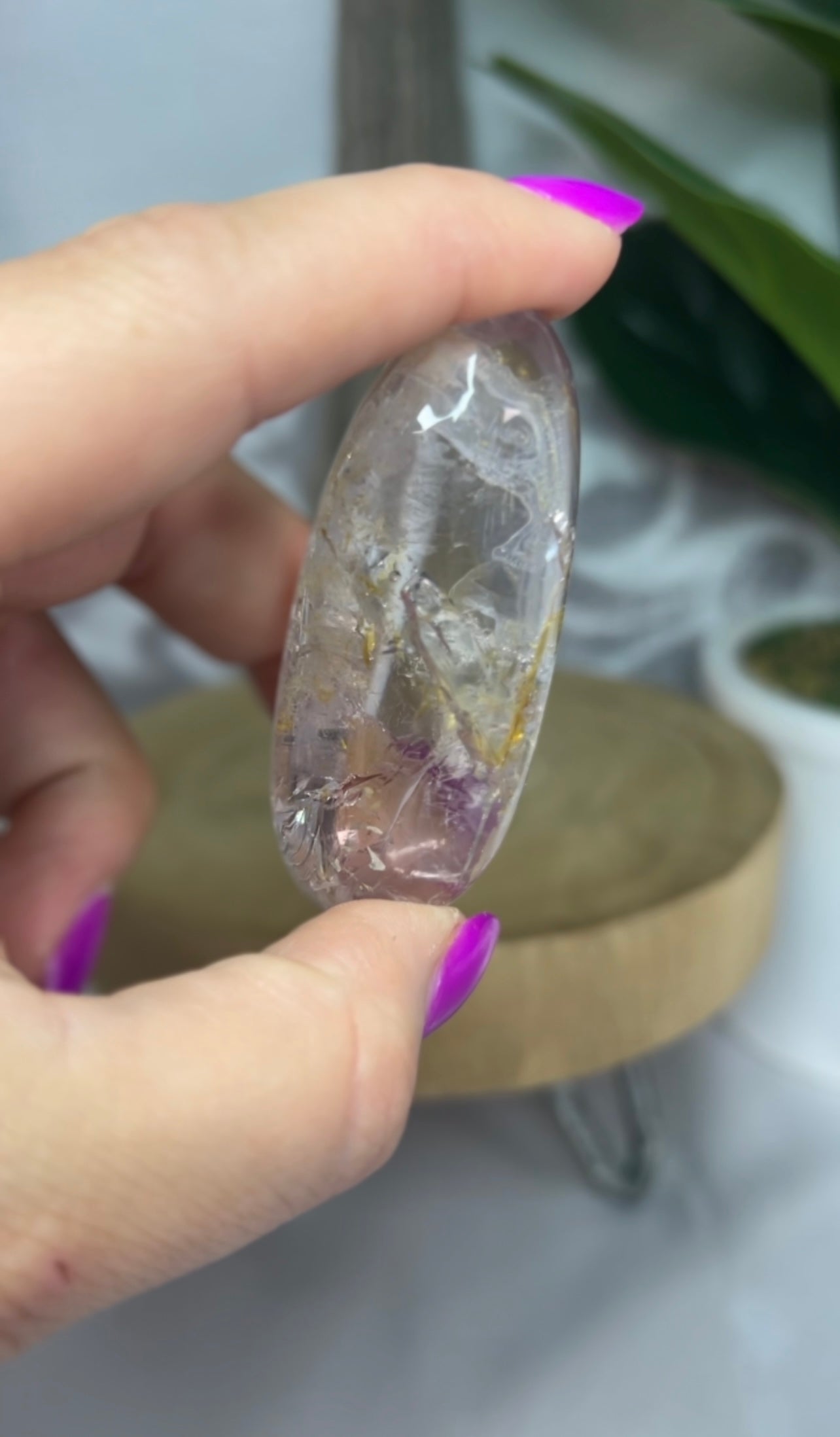 Amethyst Enhydro Cabochon from Madagascar