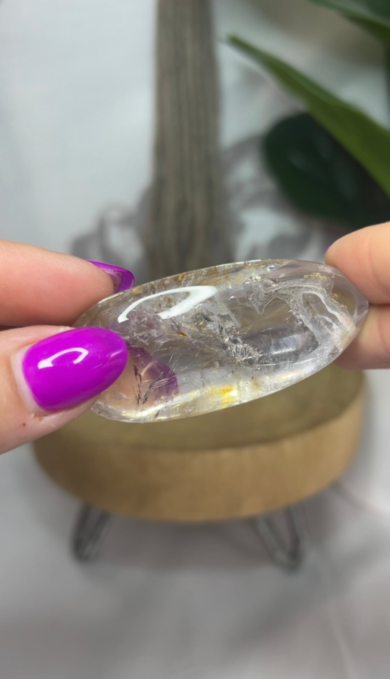 Amethyst Enhydro Cabochon from Madagascar