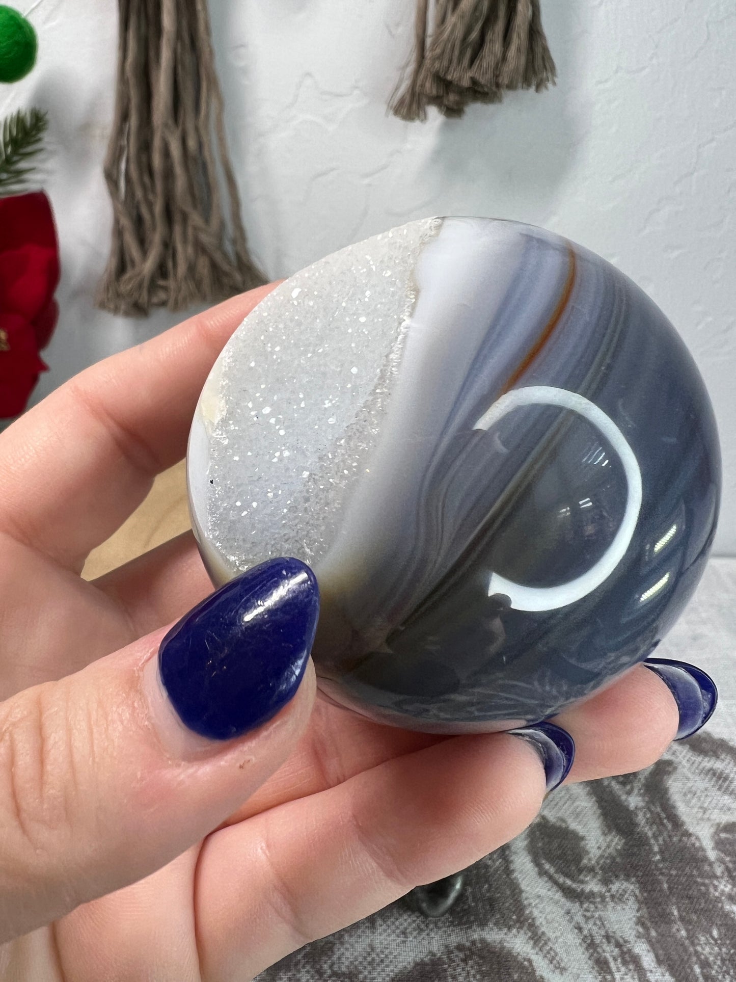 Druzy Agate Sphere