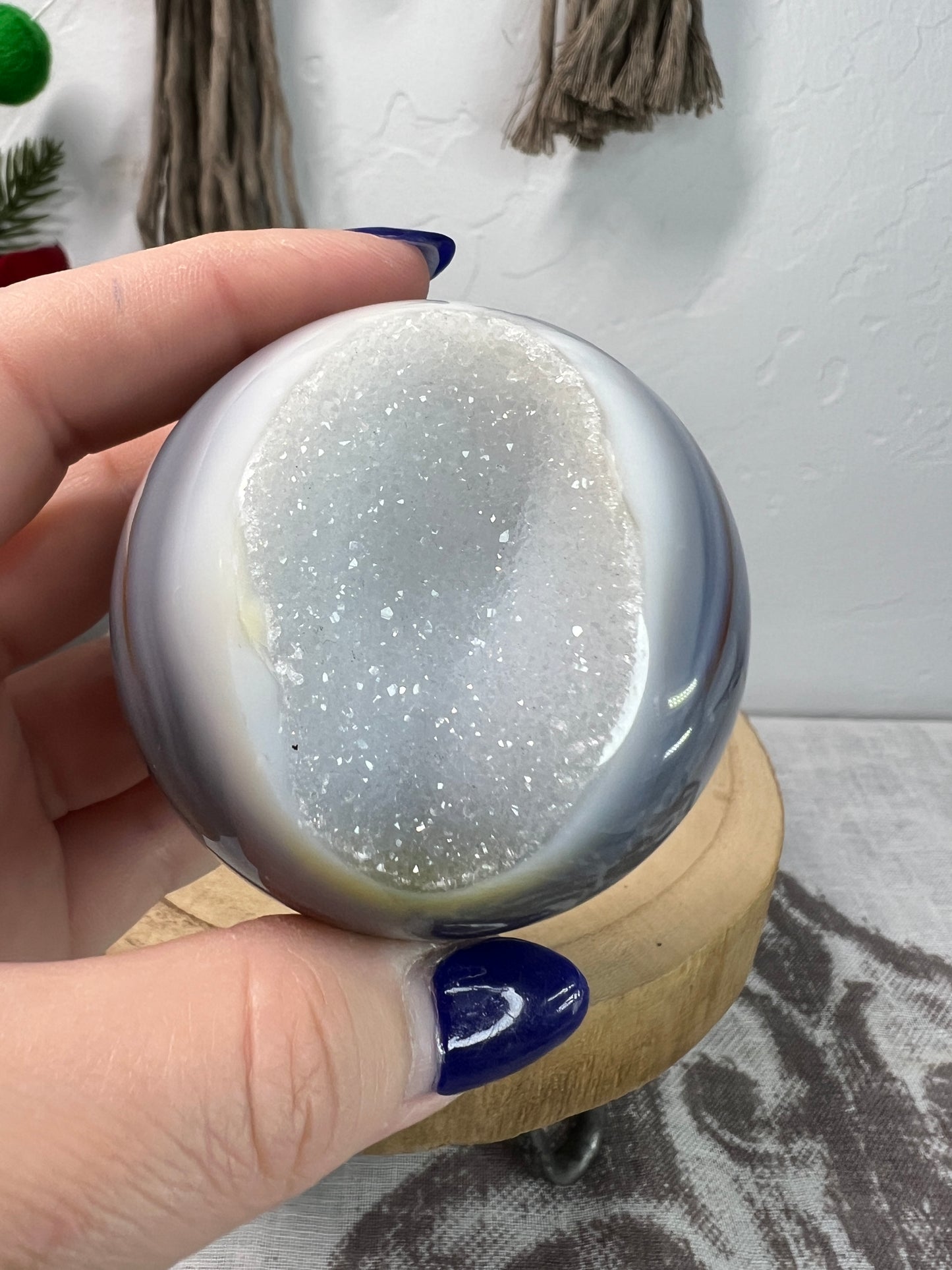 Druzy Agate Sphere