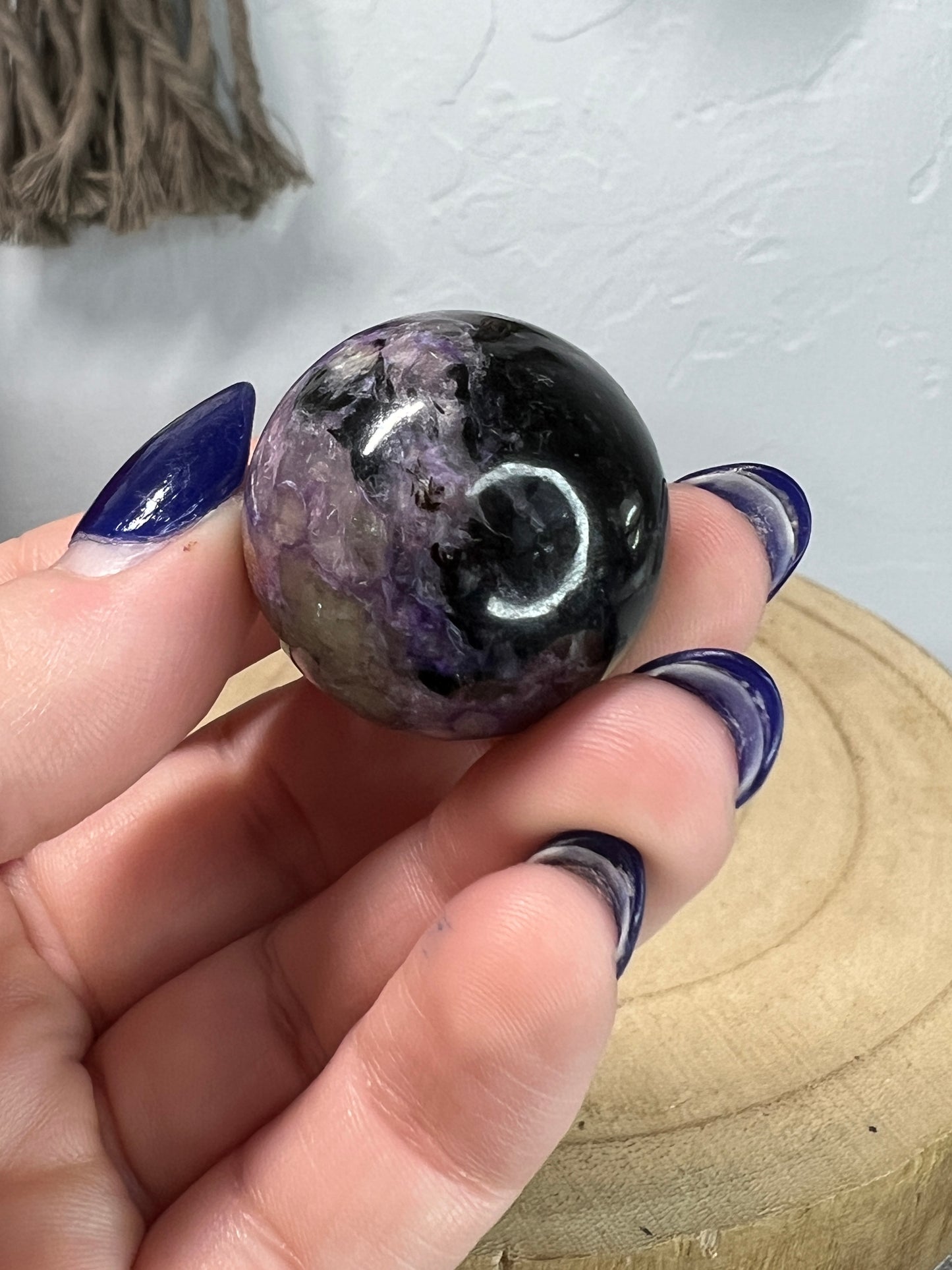 Small Charoite Sphere