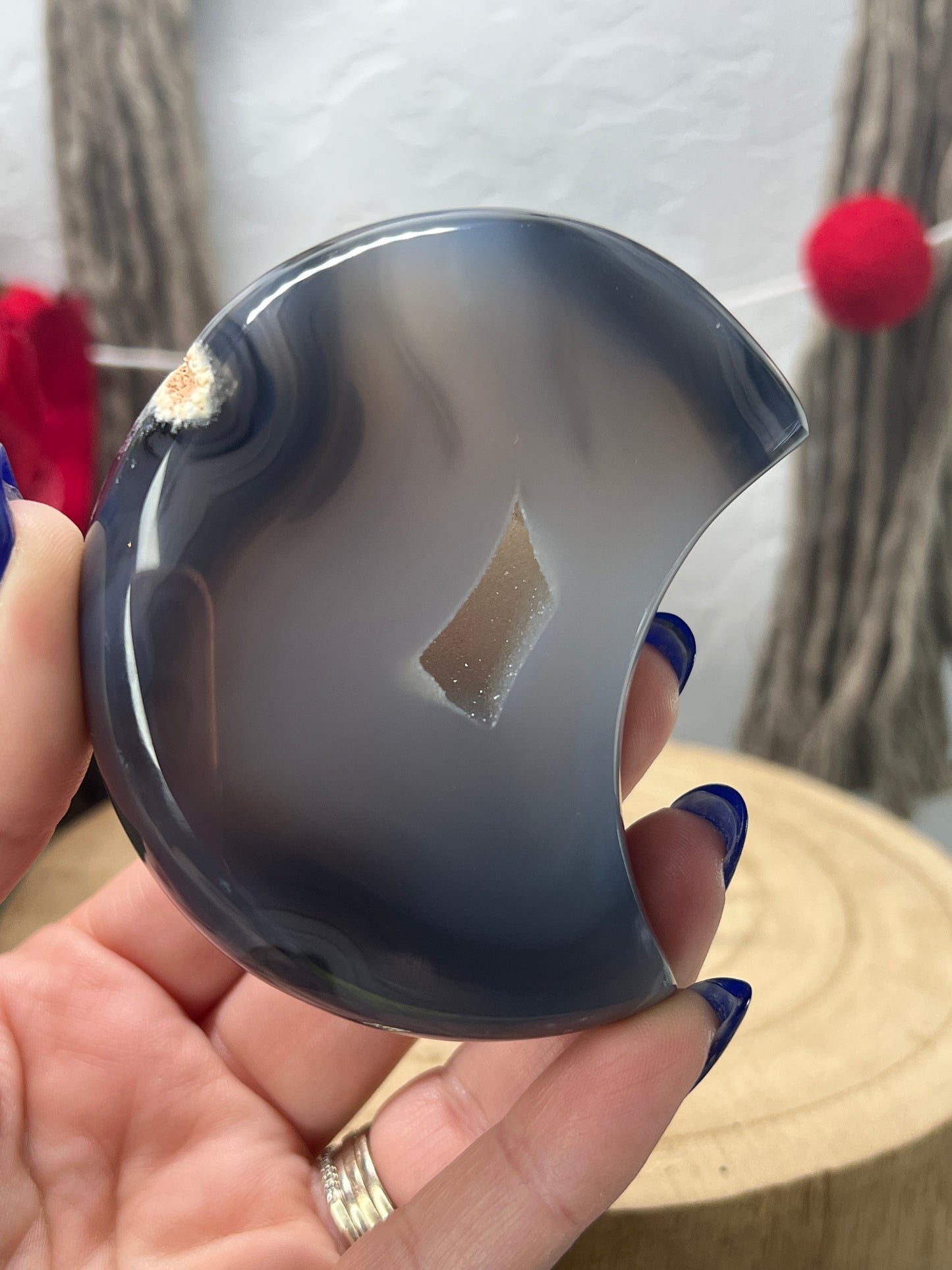 Druzy Agate Moon
