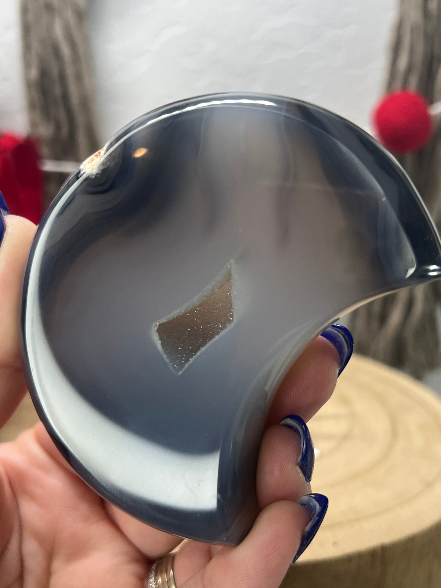 Druzy Agate Moon