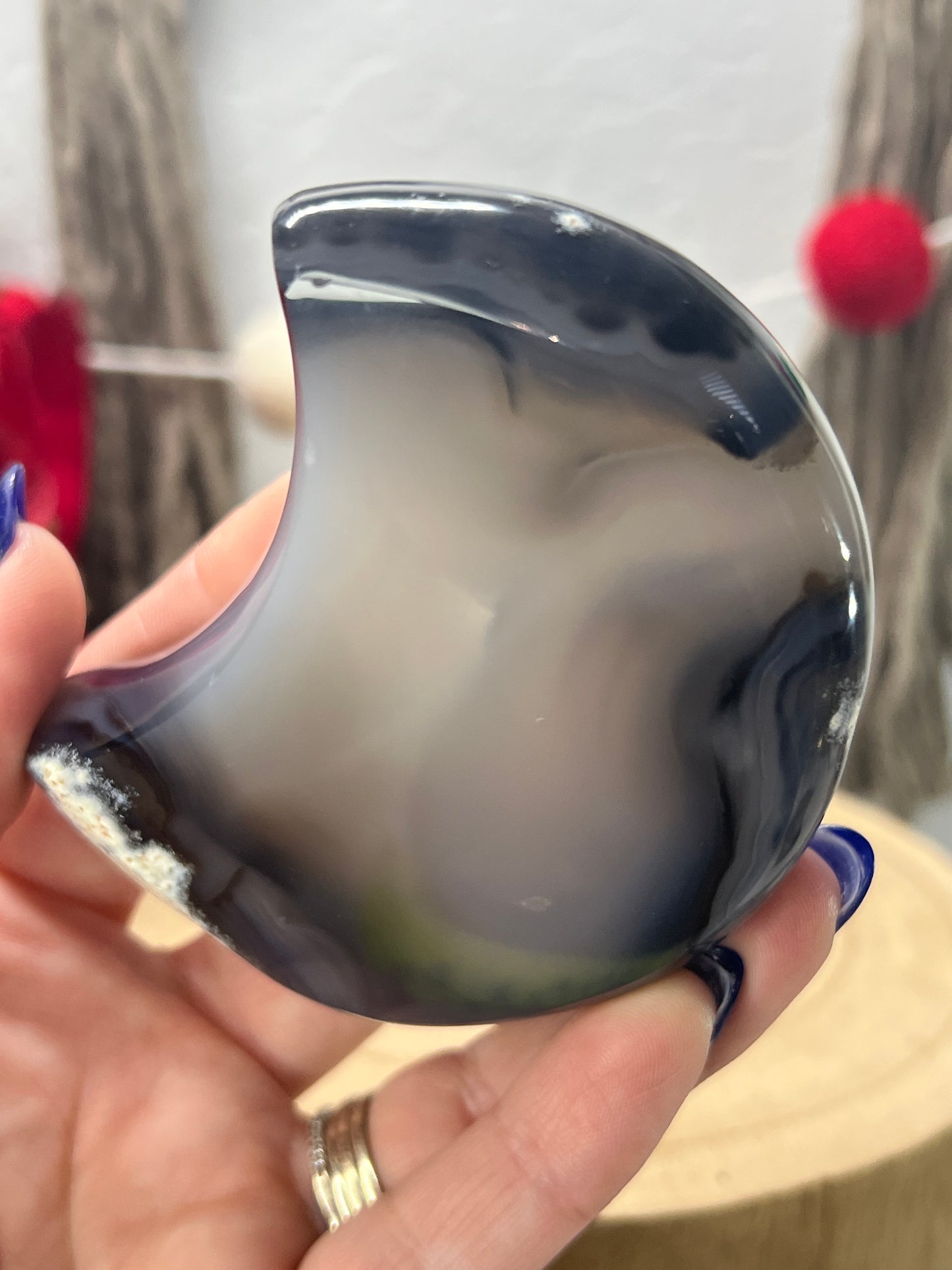 Druzy Agate Moon