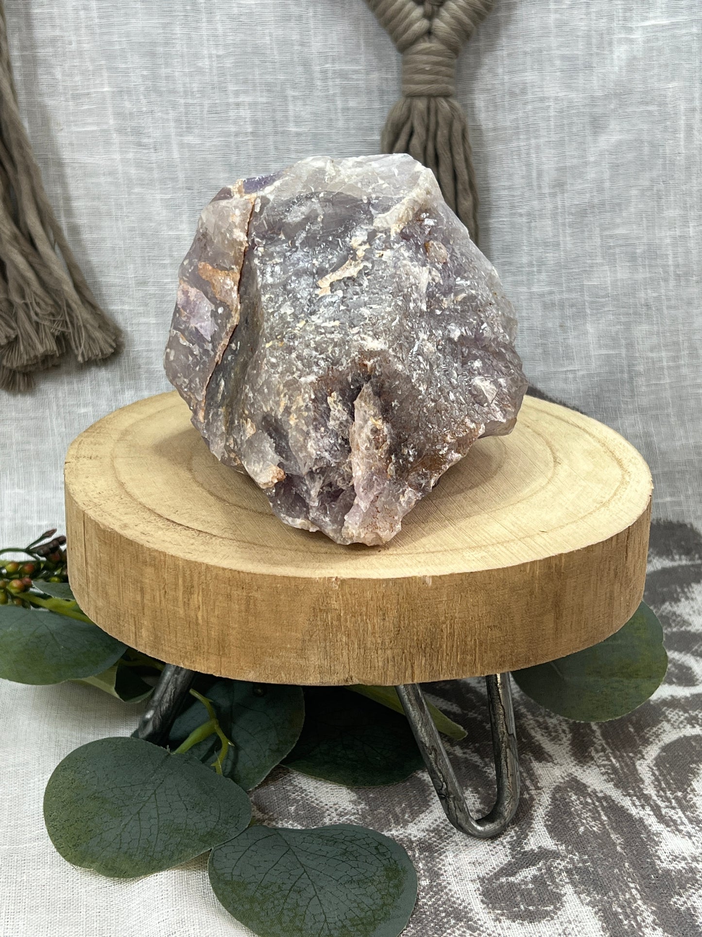 Statement Congo Amethyst Point Half Raw Polished Faces