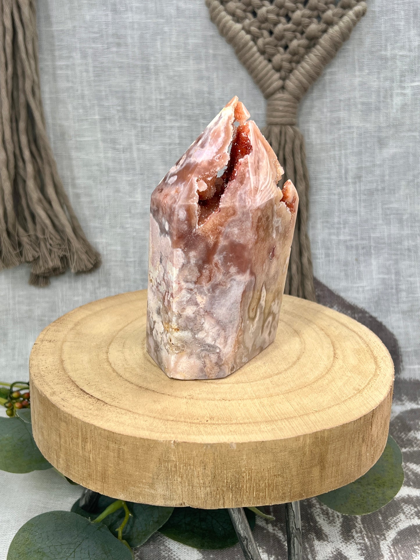 Statement Pink Amethyst Tower