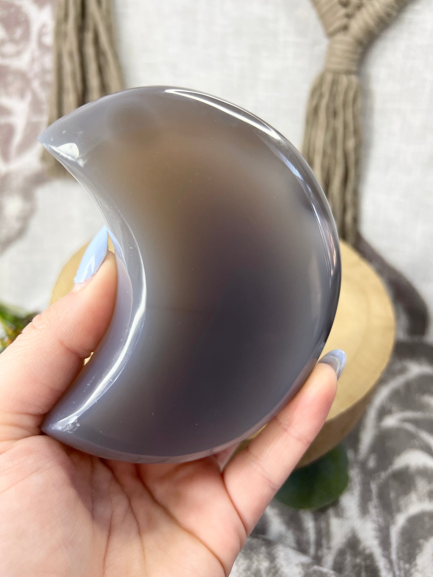 Druzy Agate Moon
