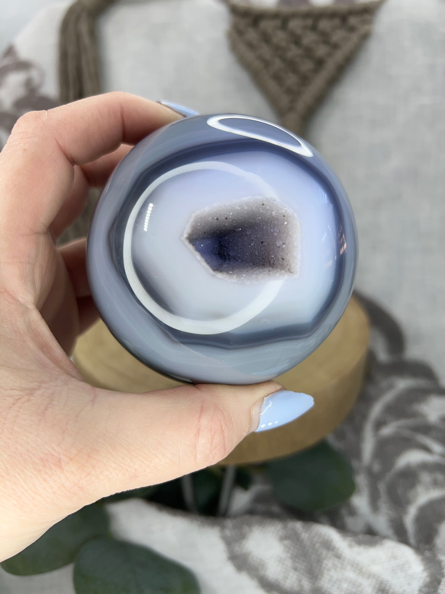 Druzy Agate Sphere