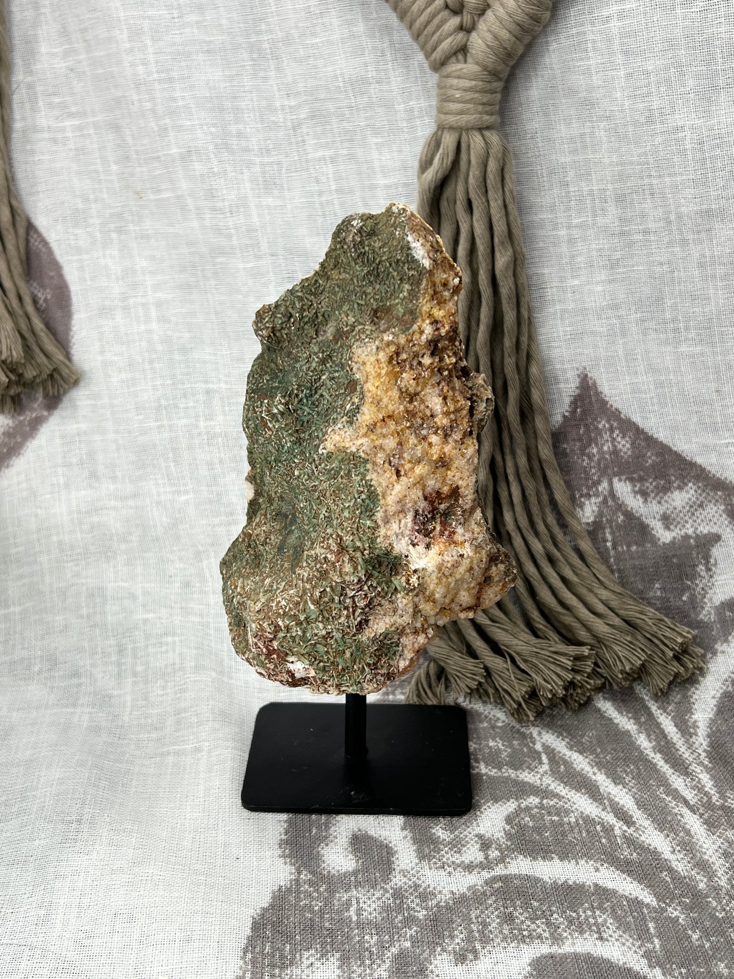 Pink Amethyst Slab on Pin Stand