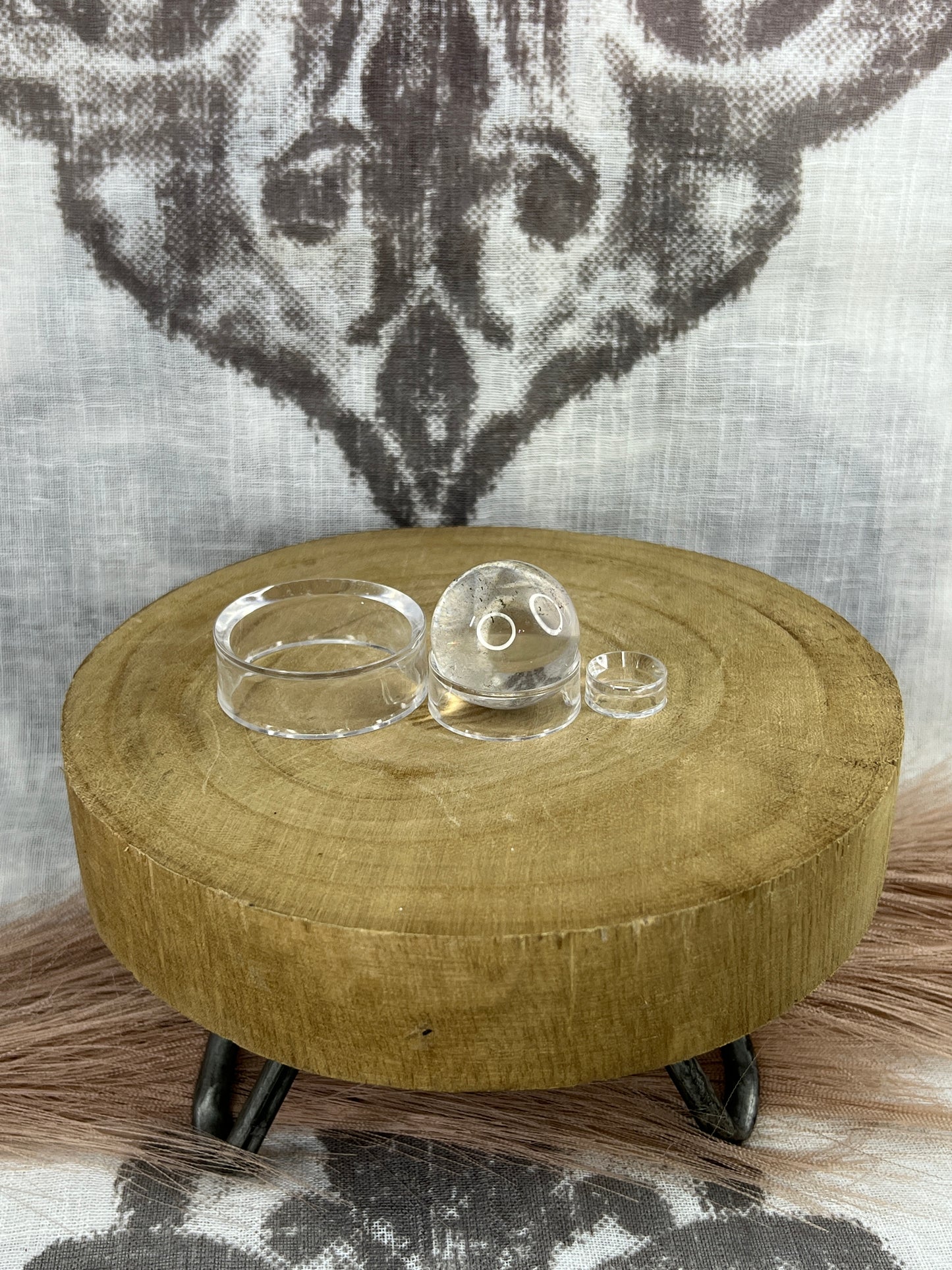 Clear Acrylic Sphere Stand