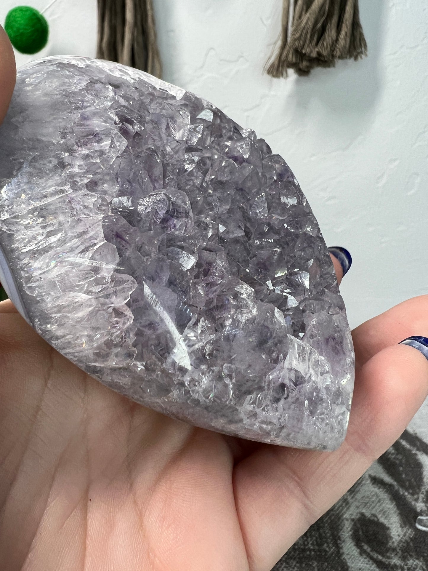 Amethyst Agate Heart