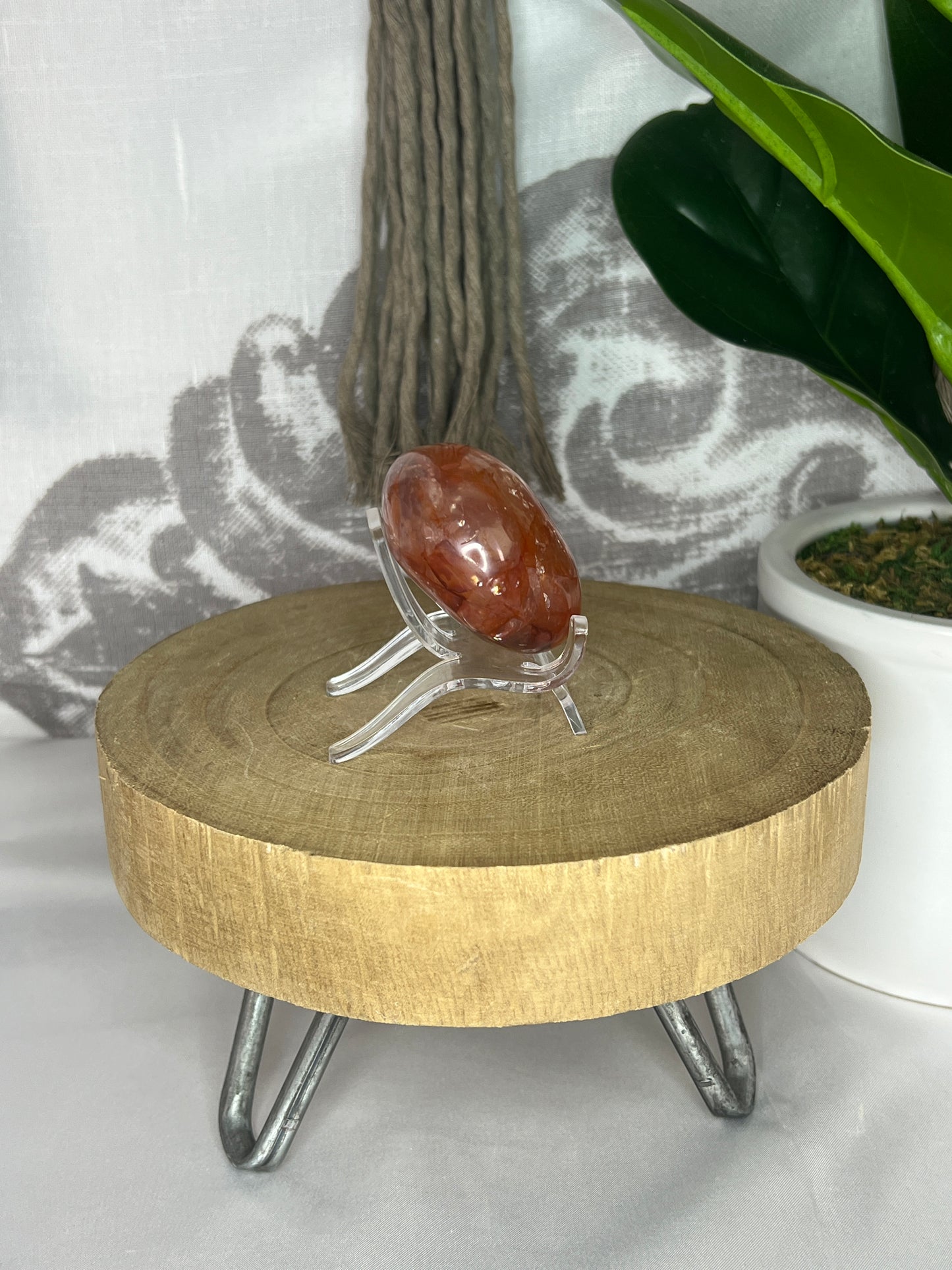 Fire Quartz Palmstone