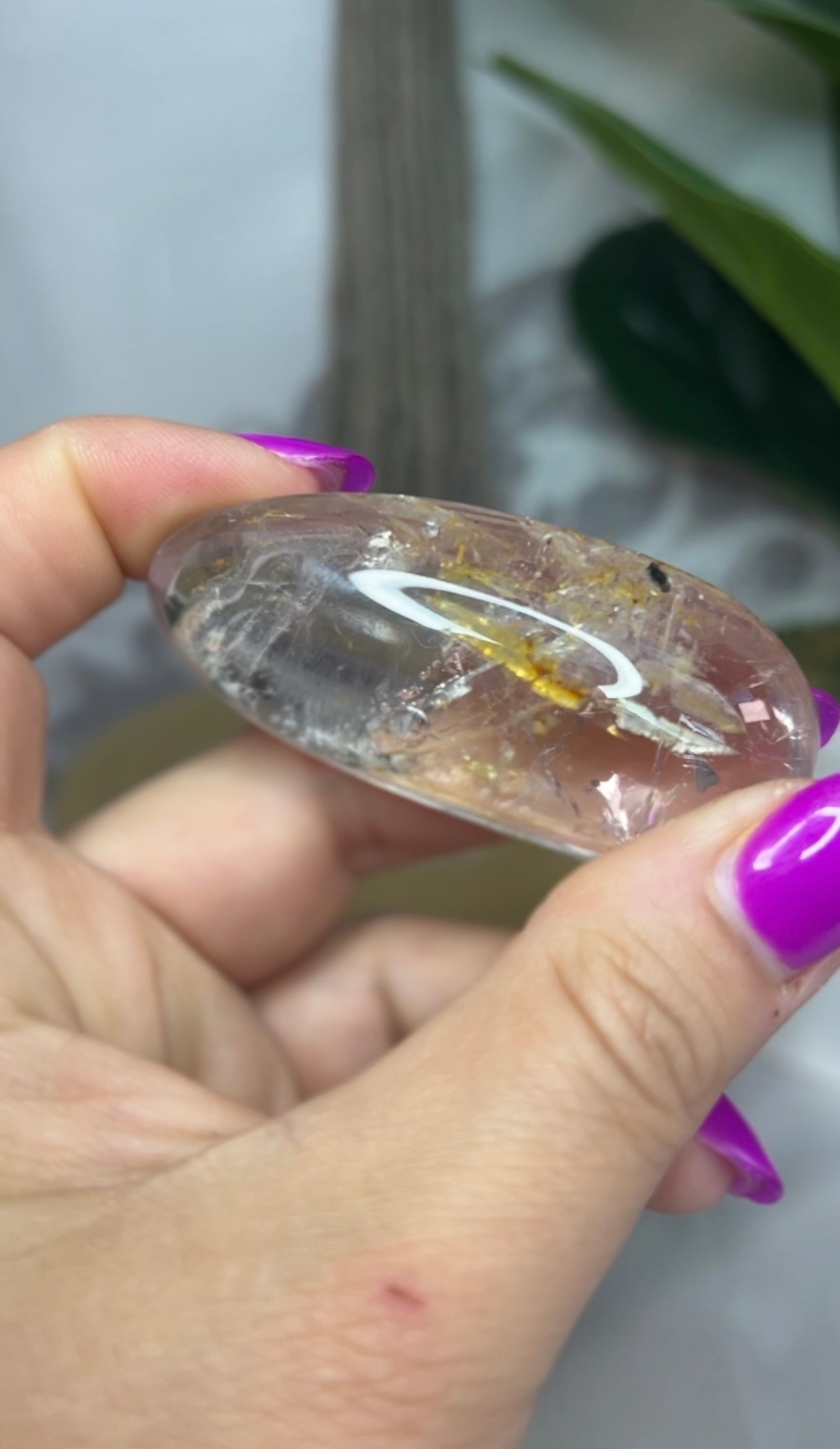 Amethyst Enhydro Cabochon from Madagascar