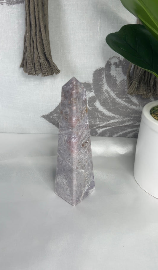 Pink Amethyst Obelisk Tower