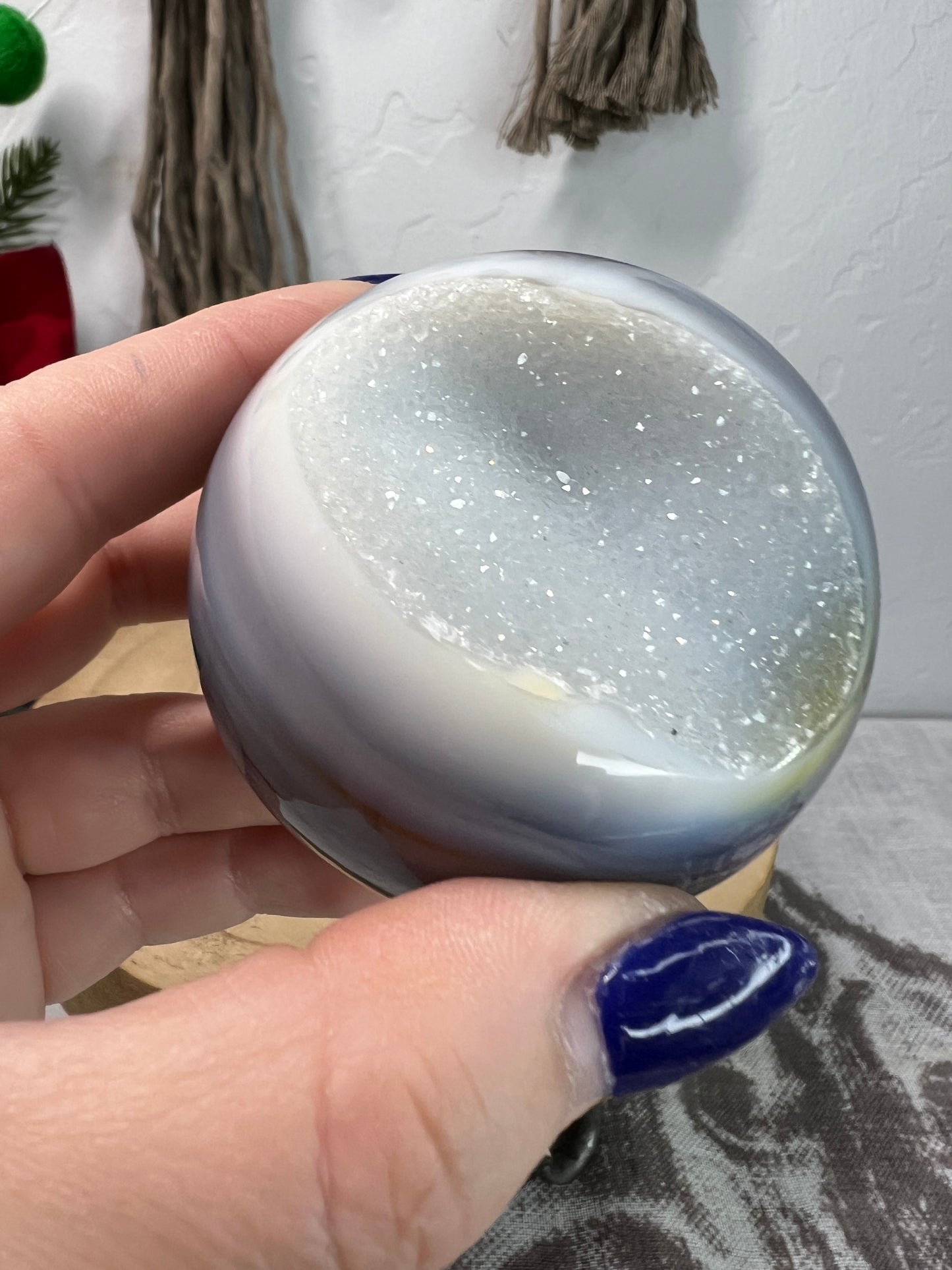 Druzy Agate Sphere
