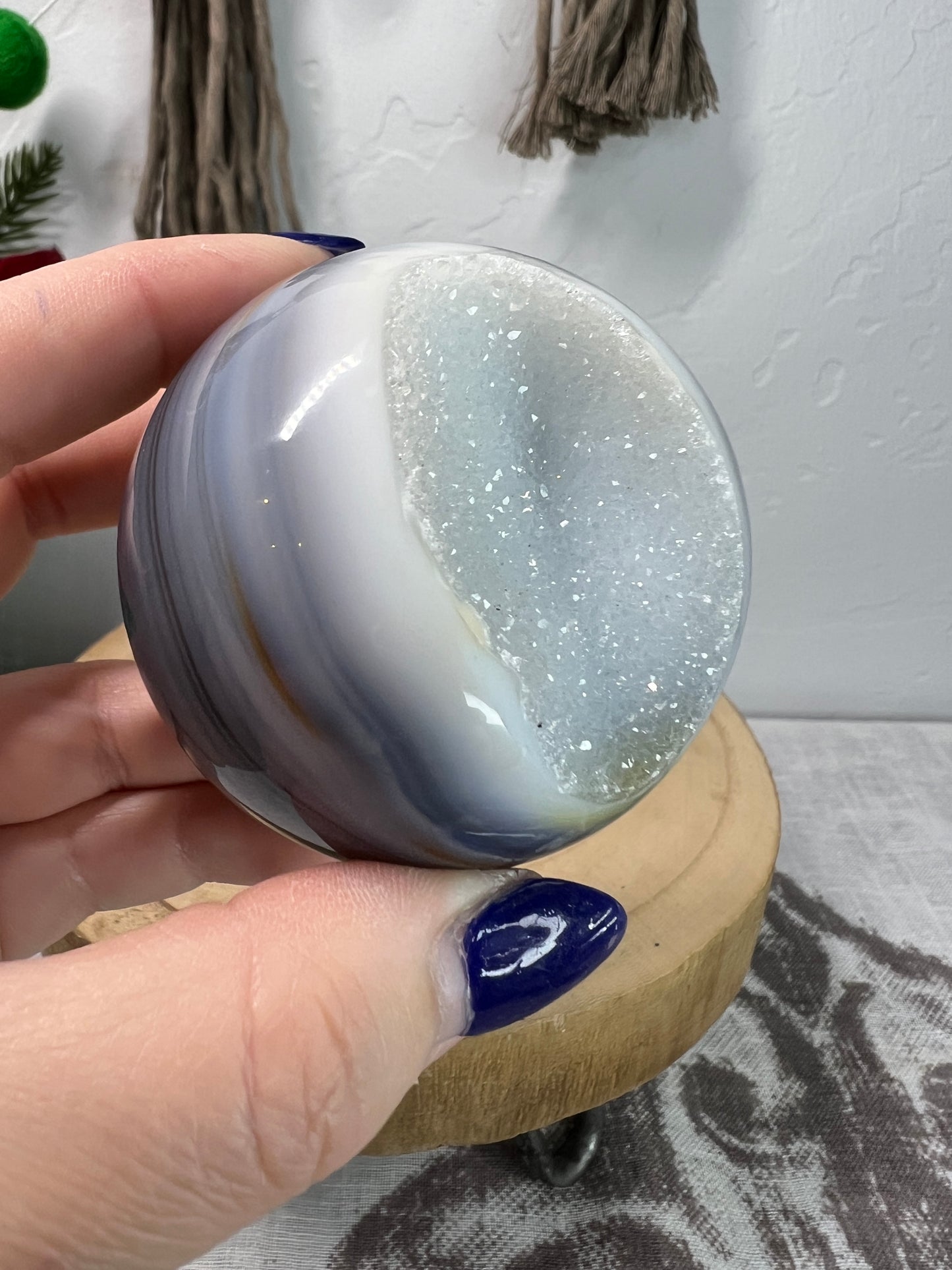 Druzy Agate Sphere