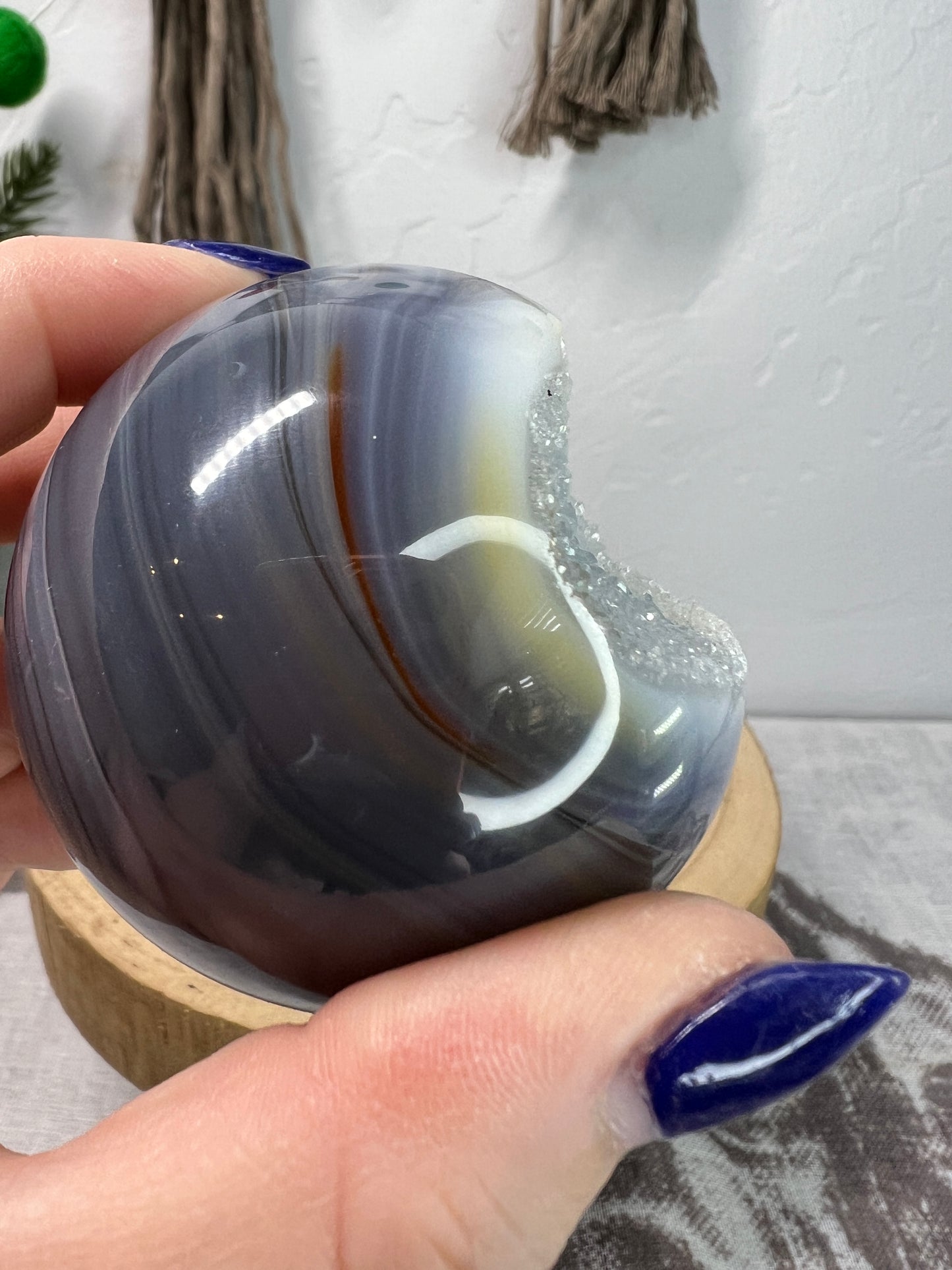 Druzy Agate Sphere