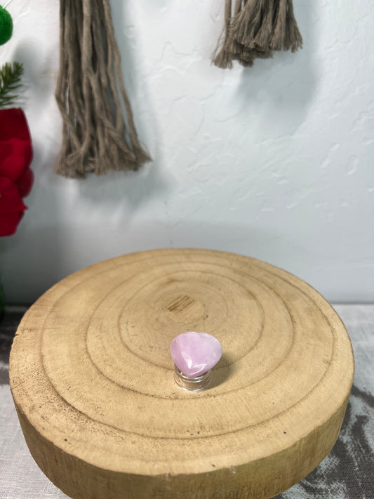 Kunzite heart