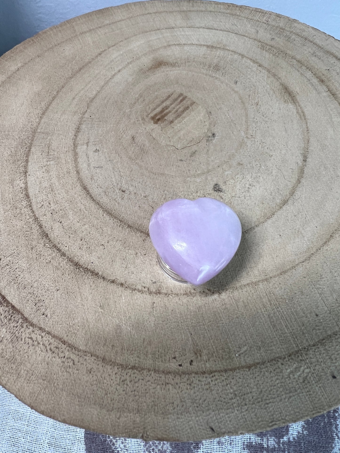 Kunzite heart