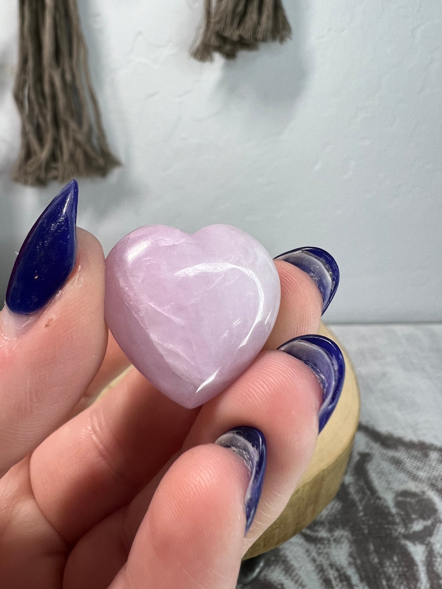 Kunzite heart