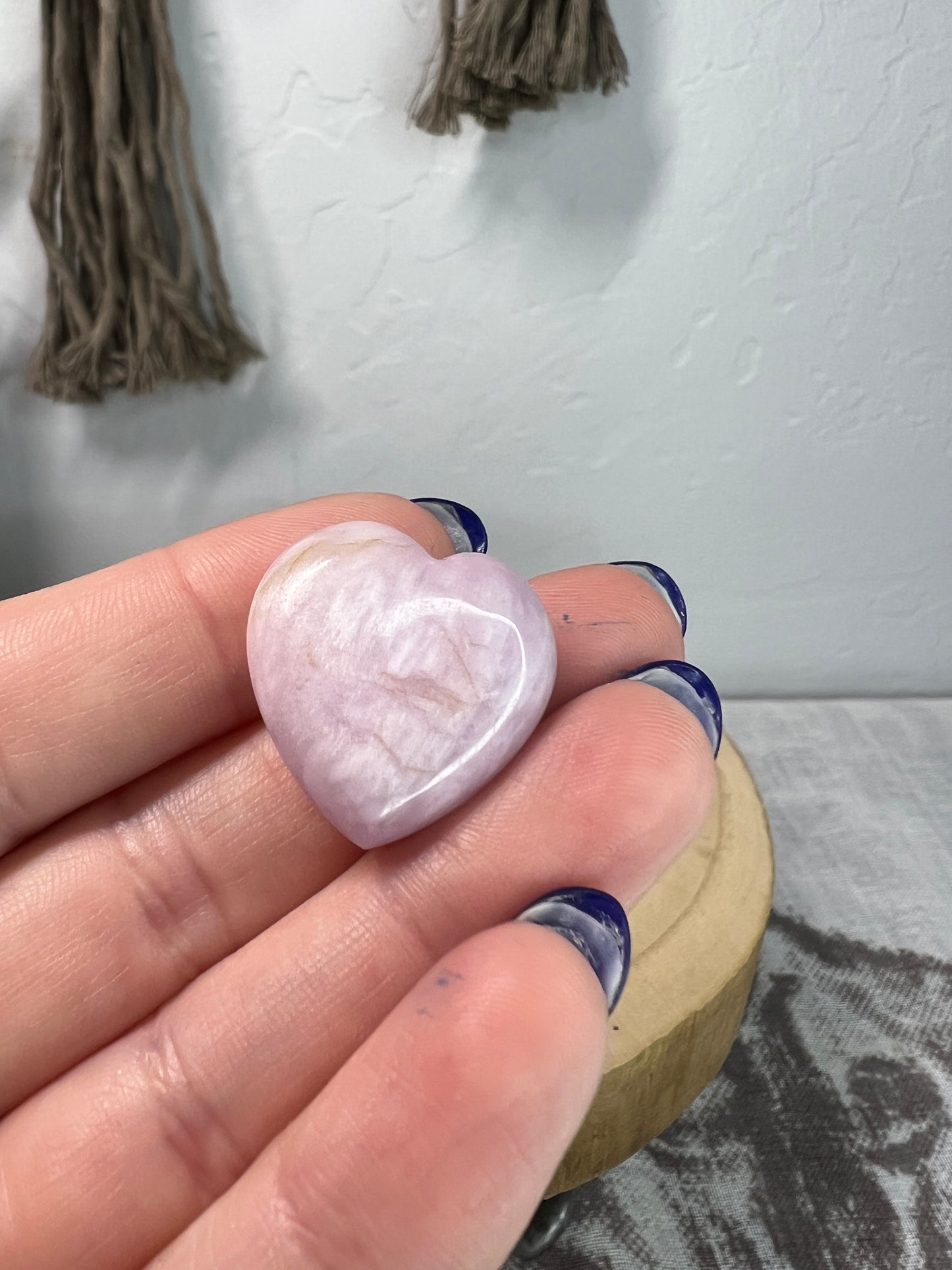 Kunzite heart