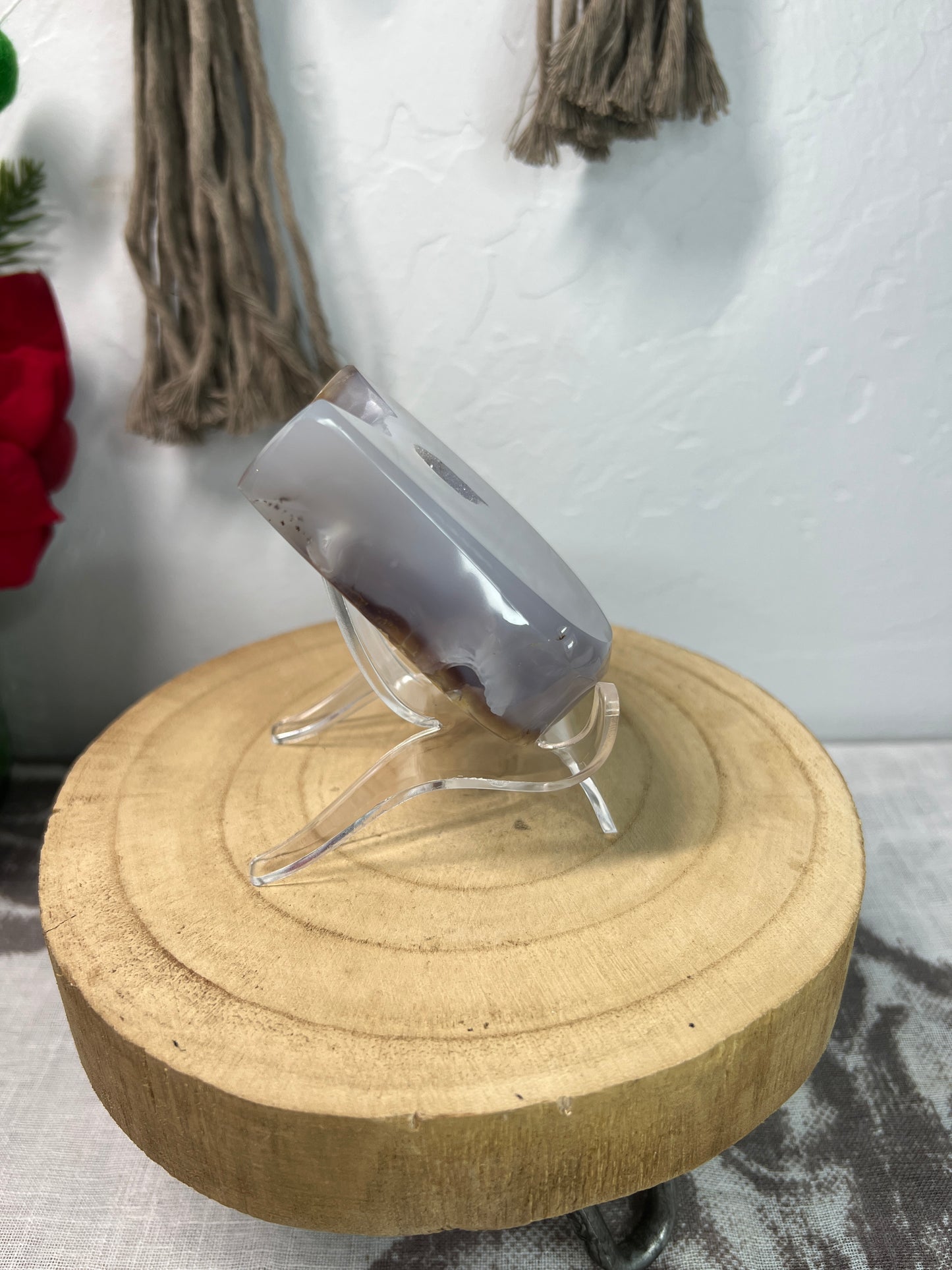 Druzy Agate Cat Head