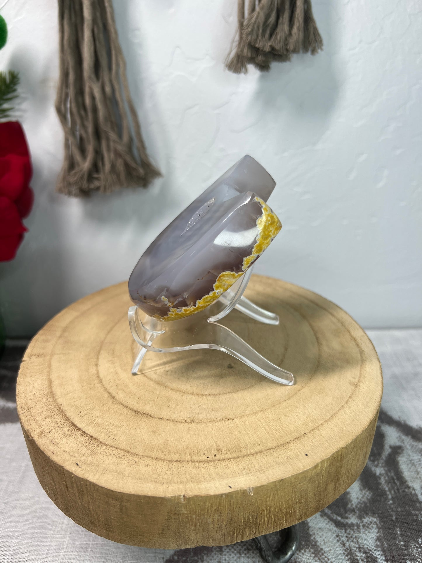 Druzy Agate Cat Head