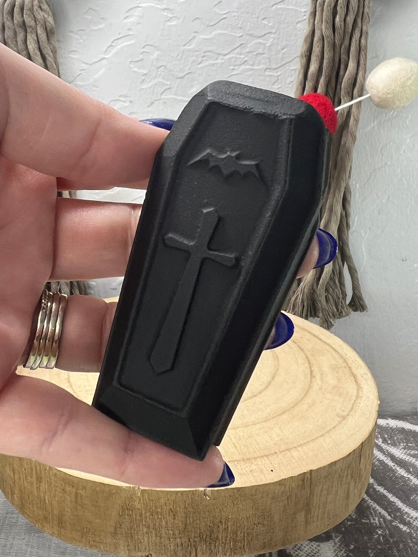 Black Obsidian Coffin
