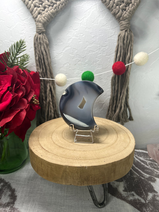Druzy Agate Moon