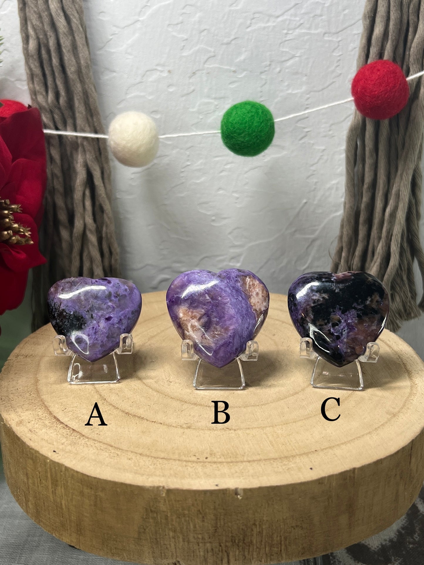Charoite Heart
