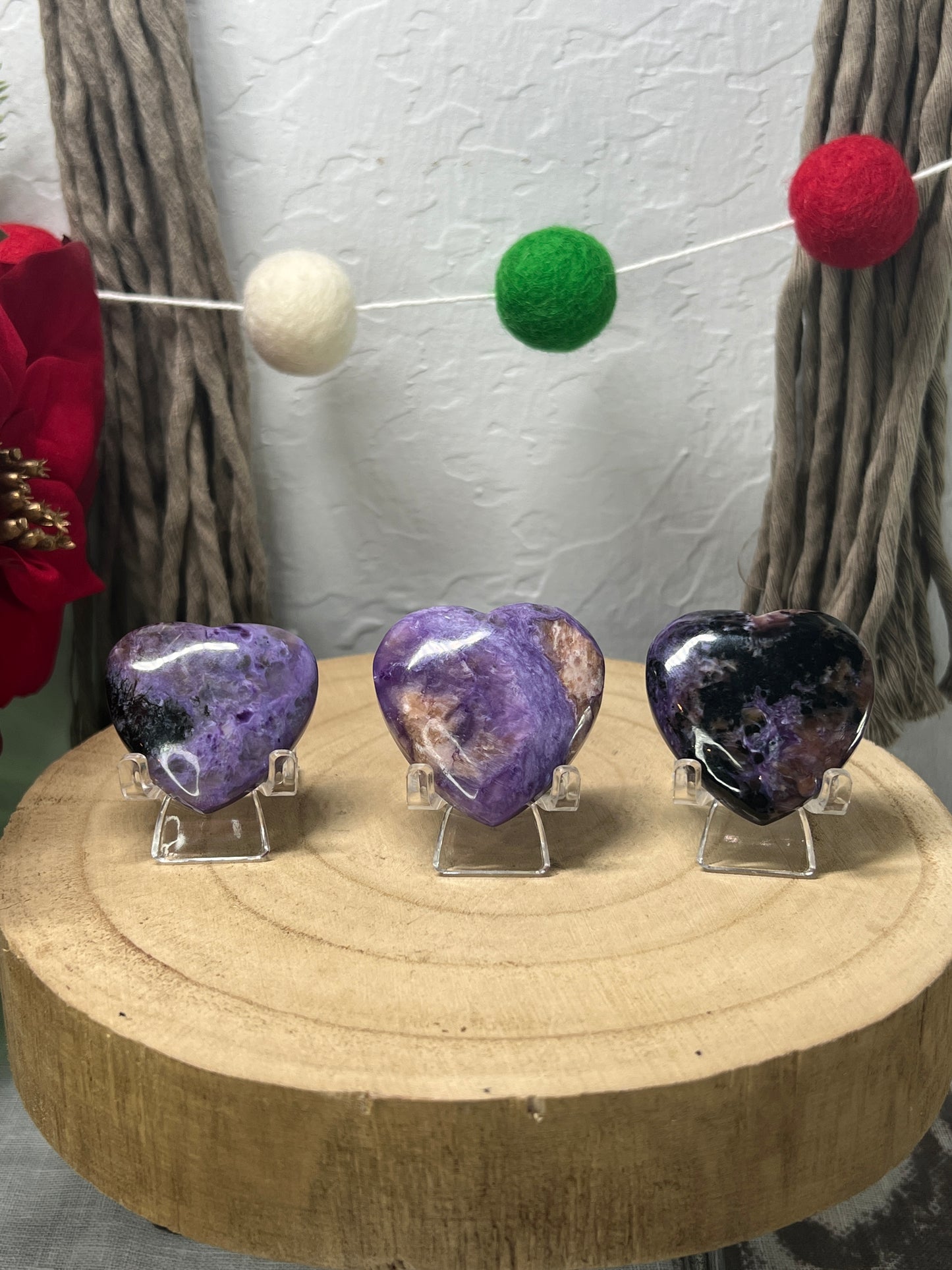 Charoite Heart