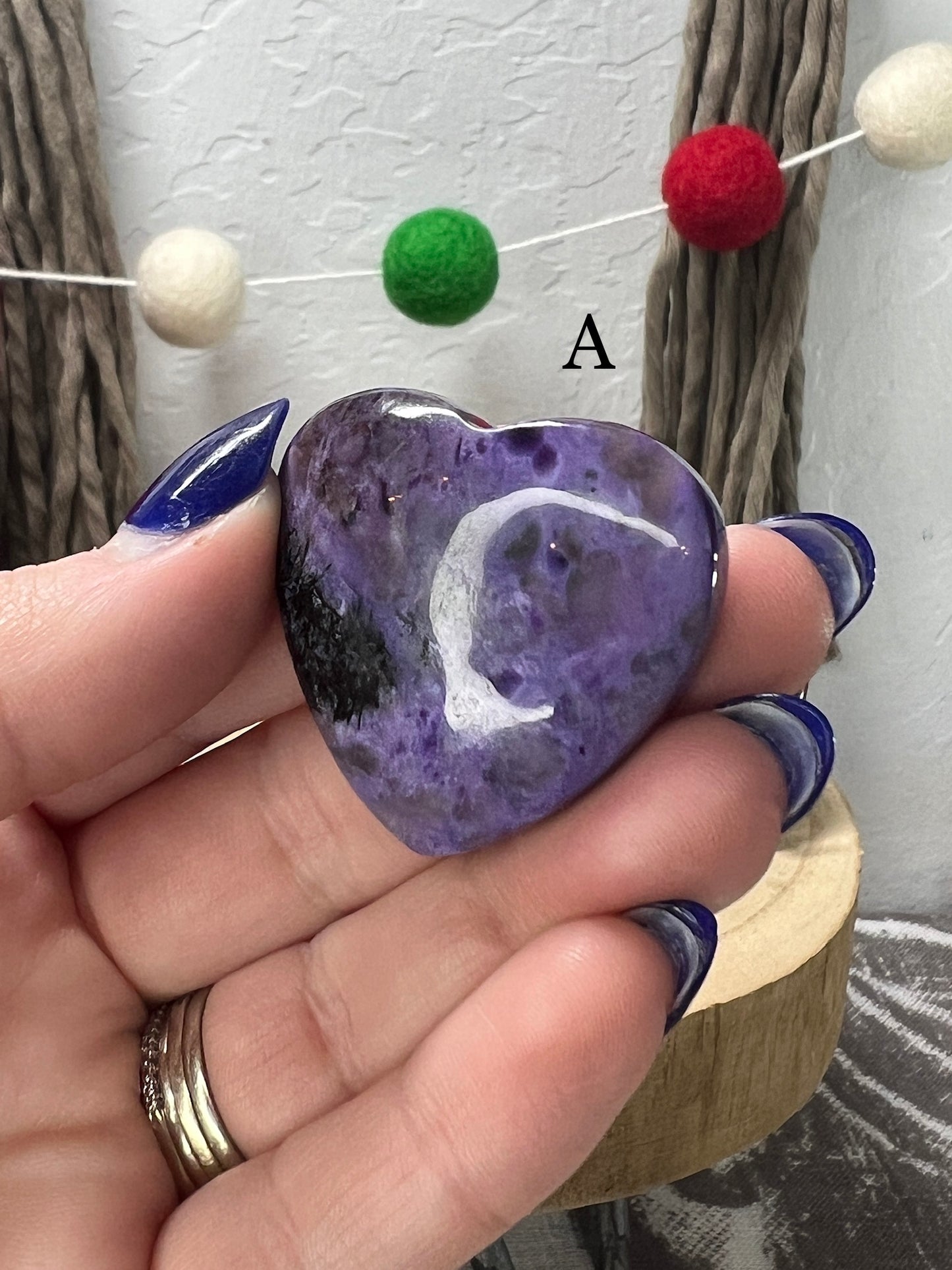 Charoite Heart