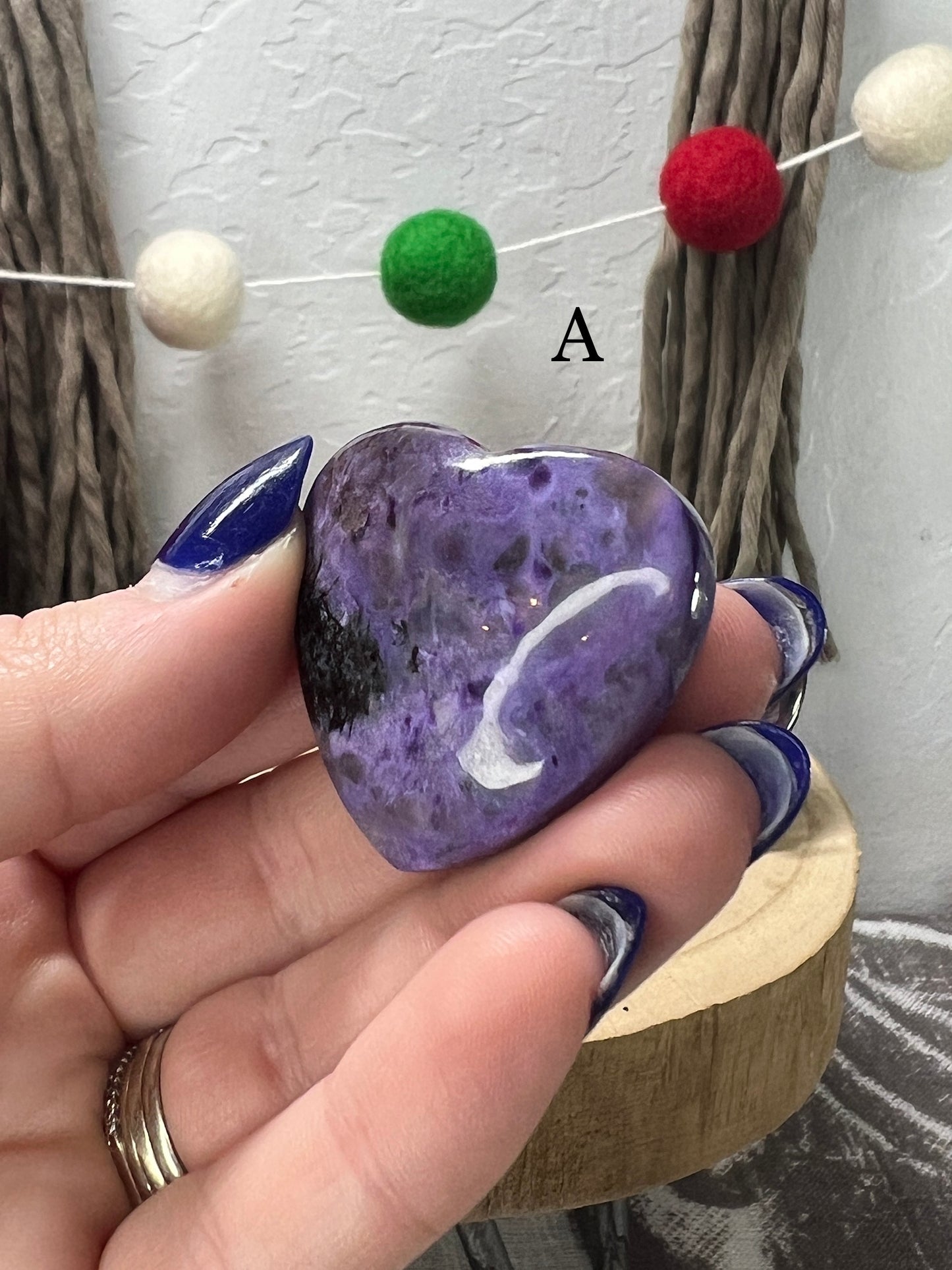 Charoite Heart