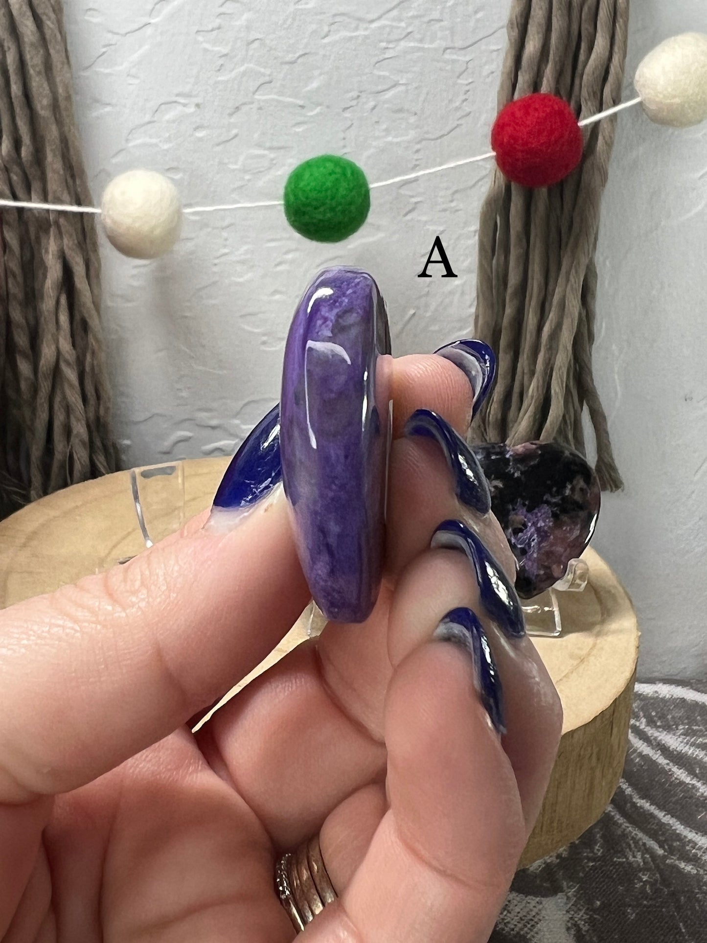 Charoite Heart