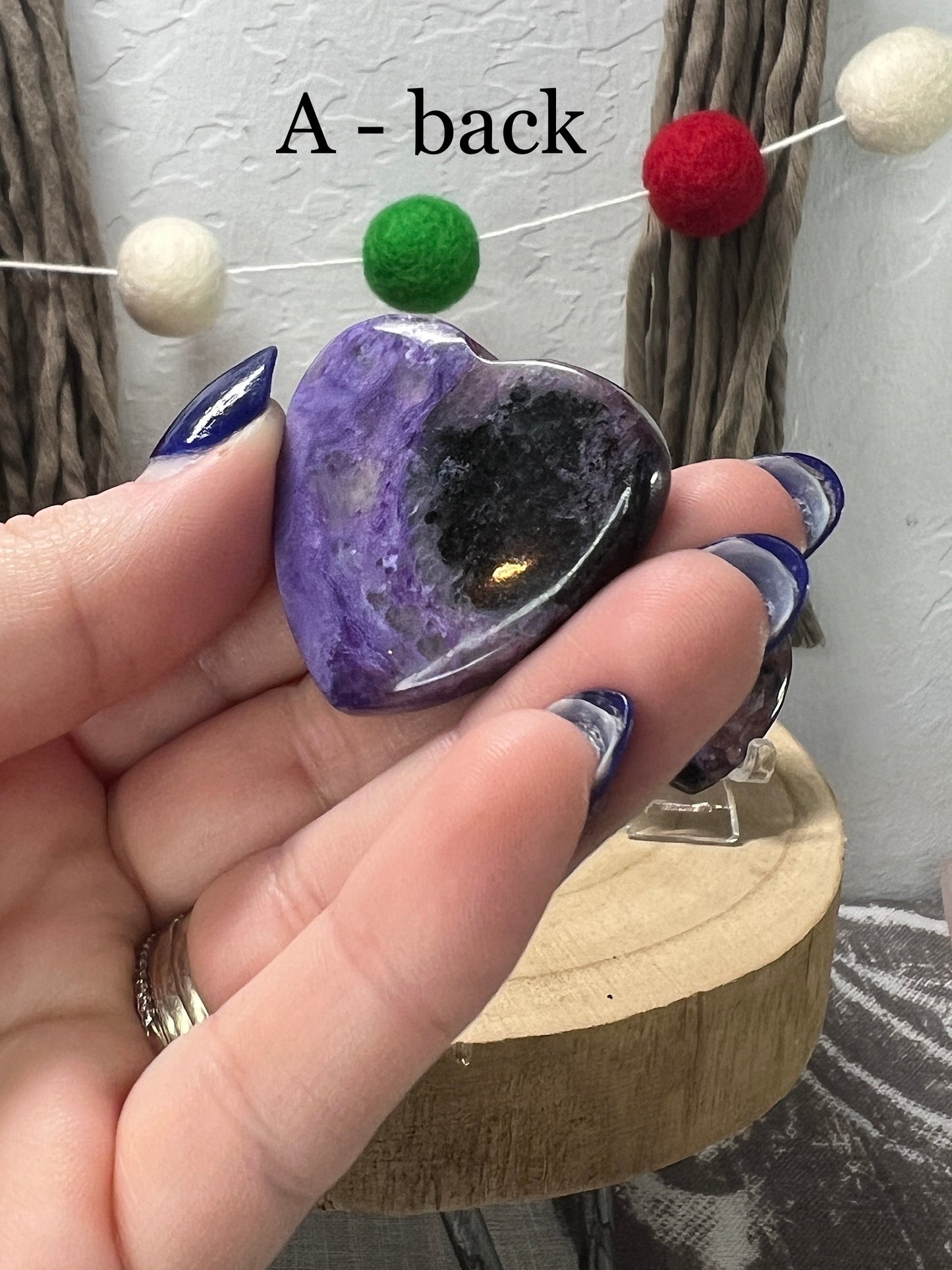 Charoite Heart