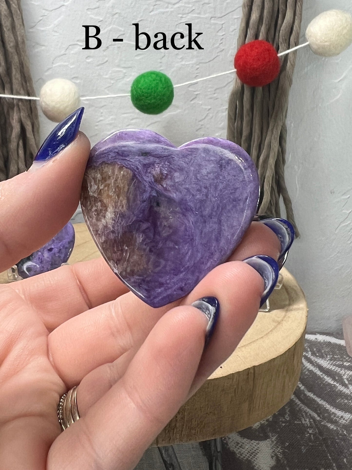 Charoite Heart