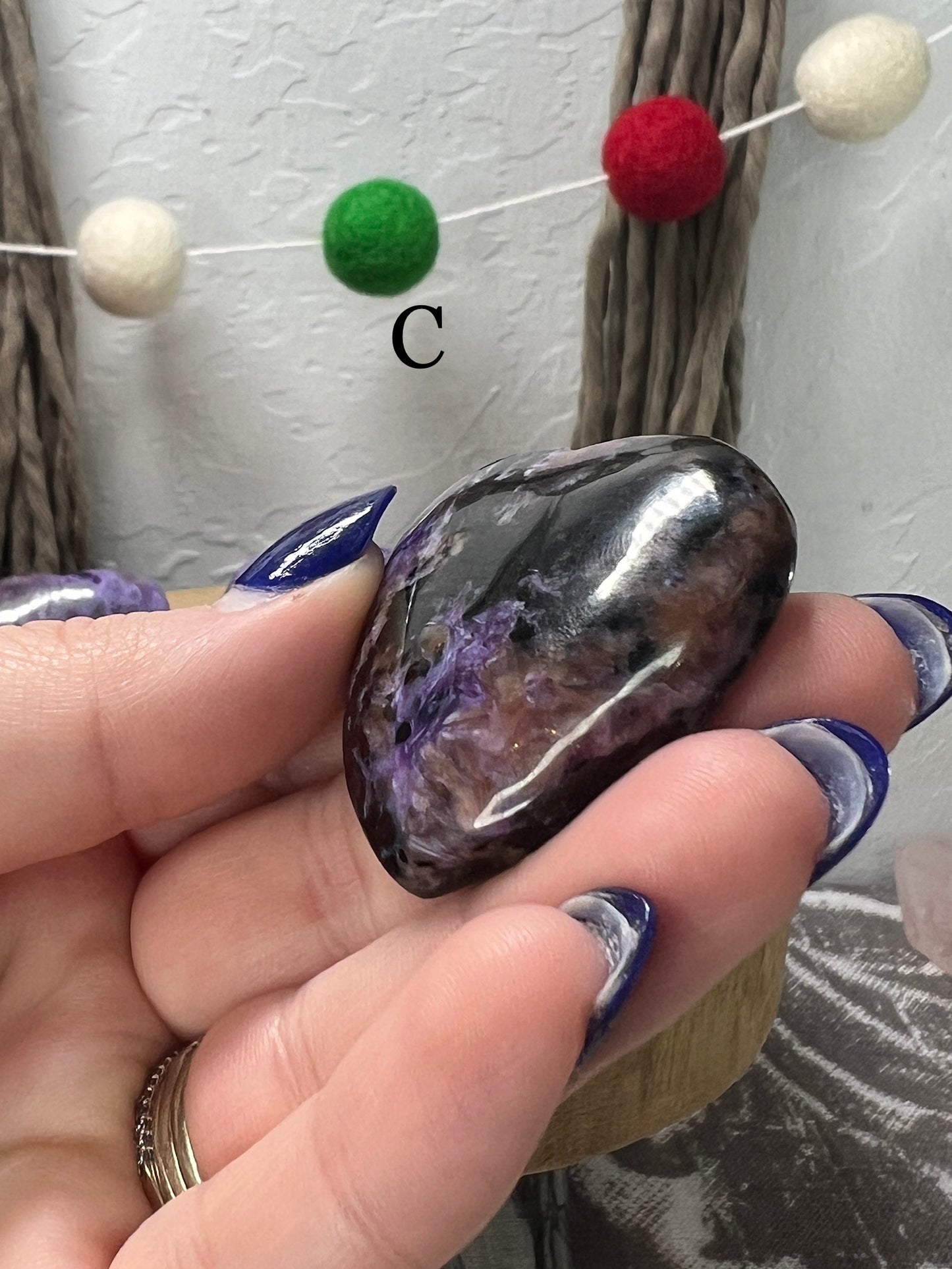Charoite Heart
