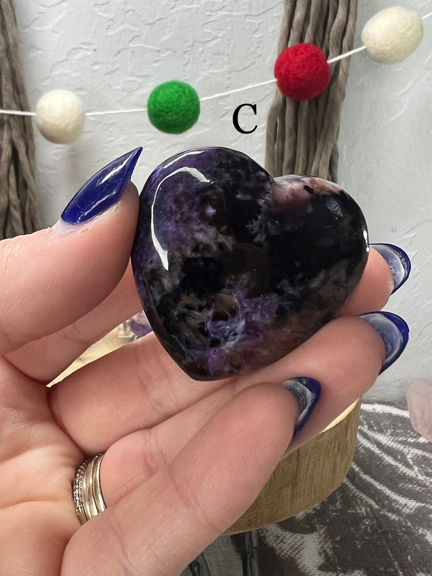 Charoite Heart