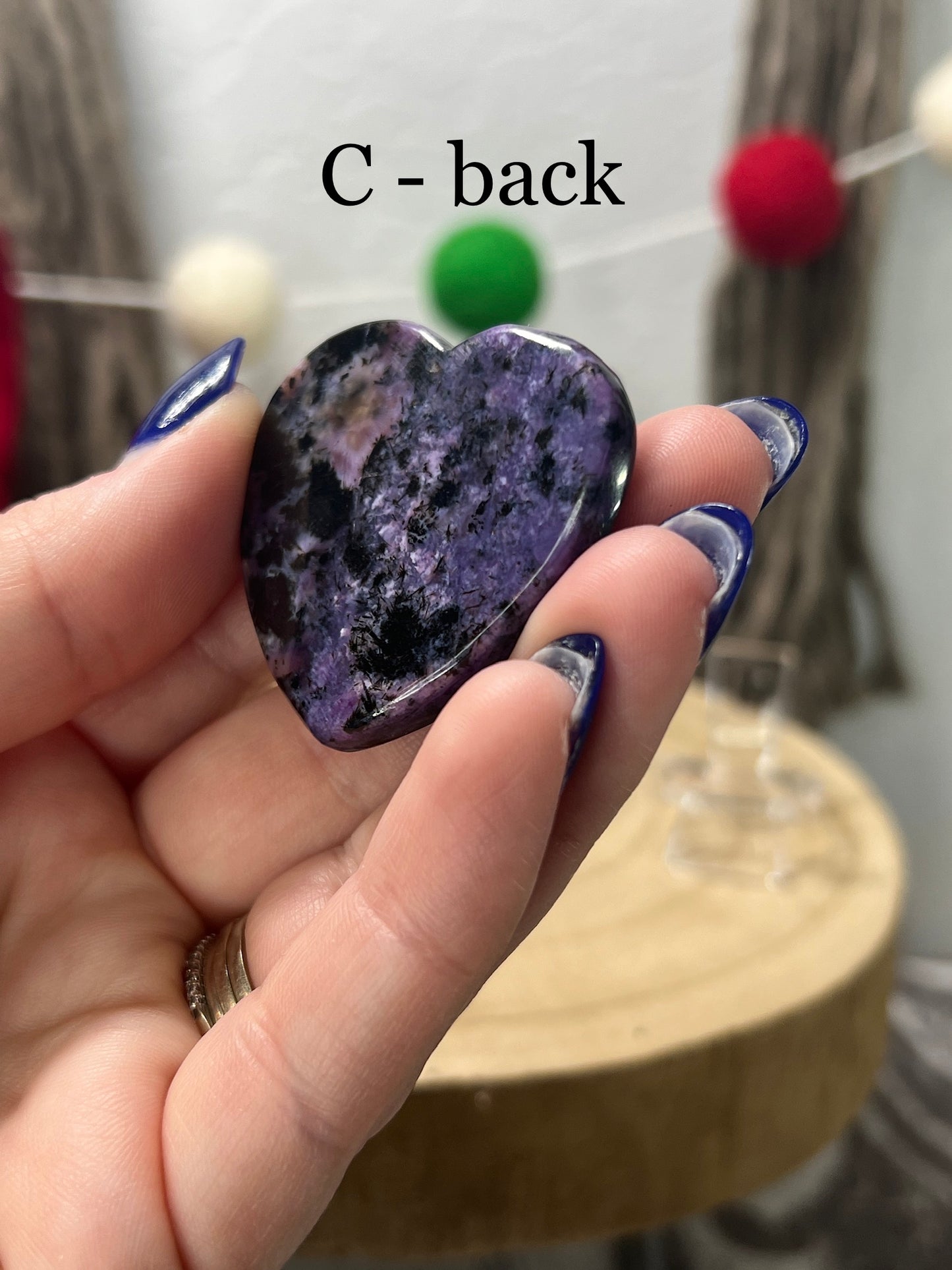Charoite Heart