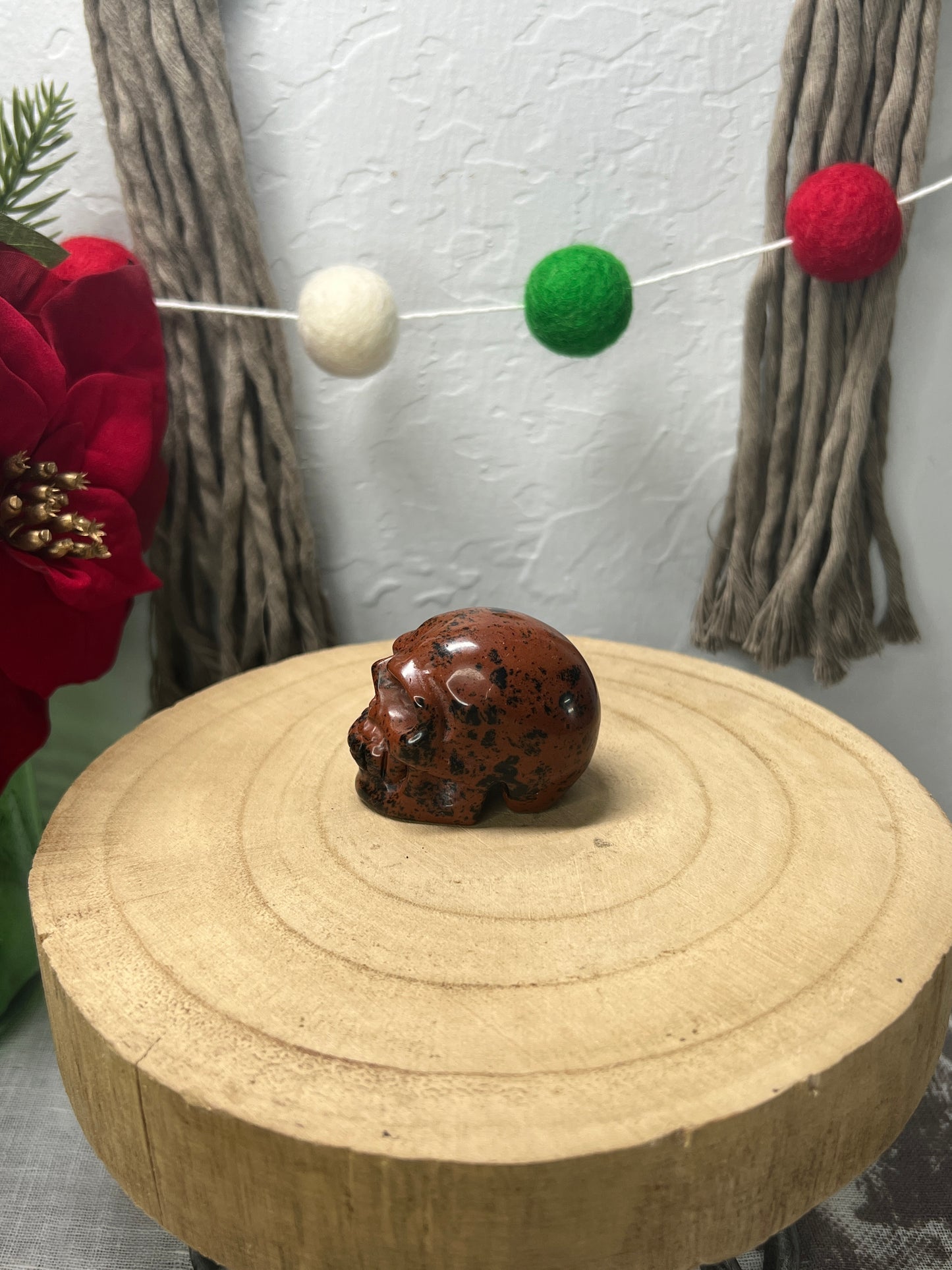 Red Obsidian / Mahogany Obsidian Skull