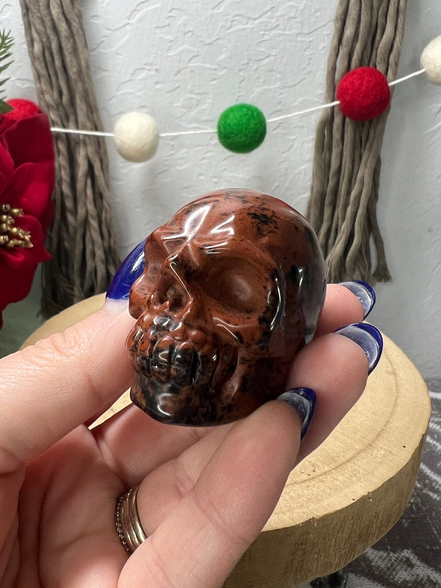 Red Obsidian / Mahogany Obsidian Skull