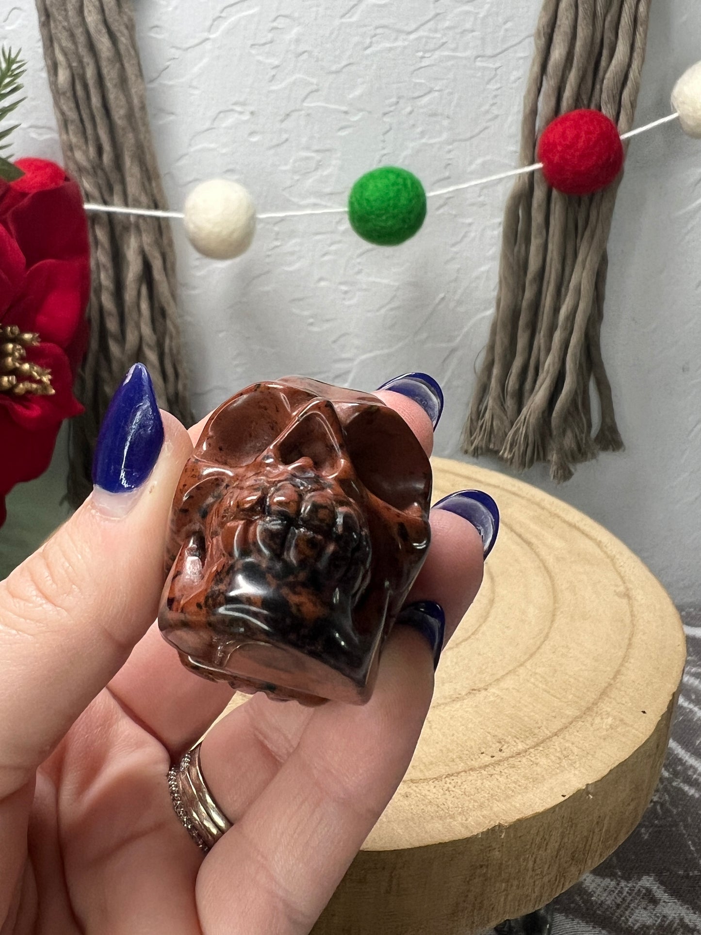 Red Obsidian / Mahogany Obsidian Skull