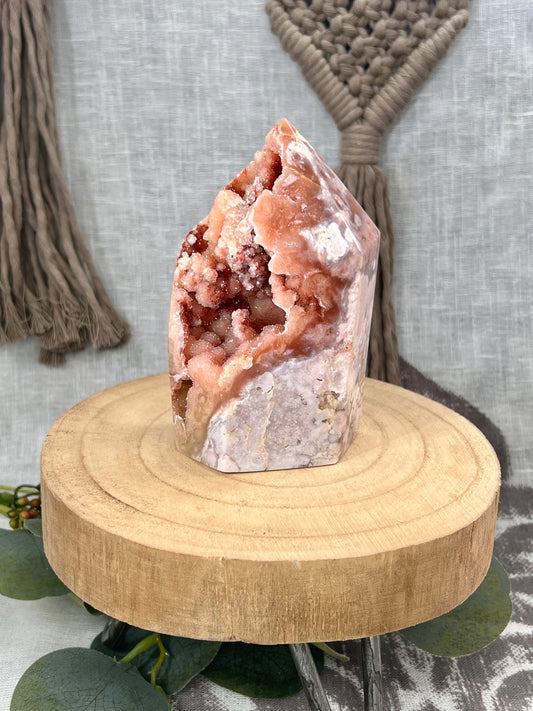 Statement Pink Amethyst Tower