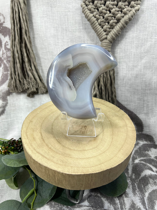 Druzy Agate Moon