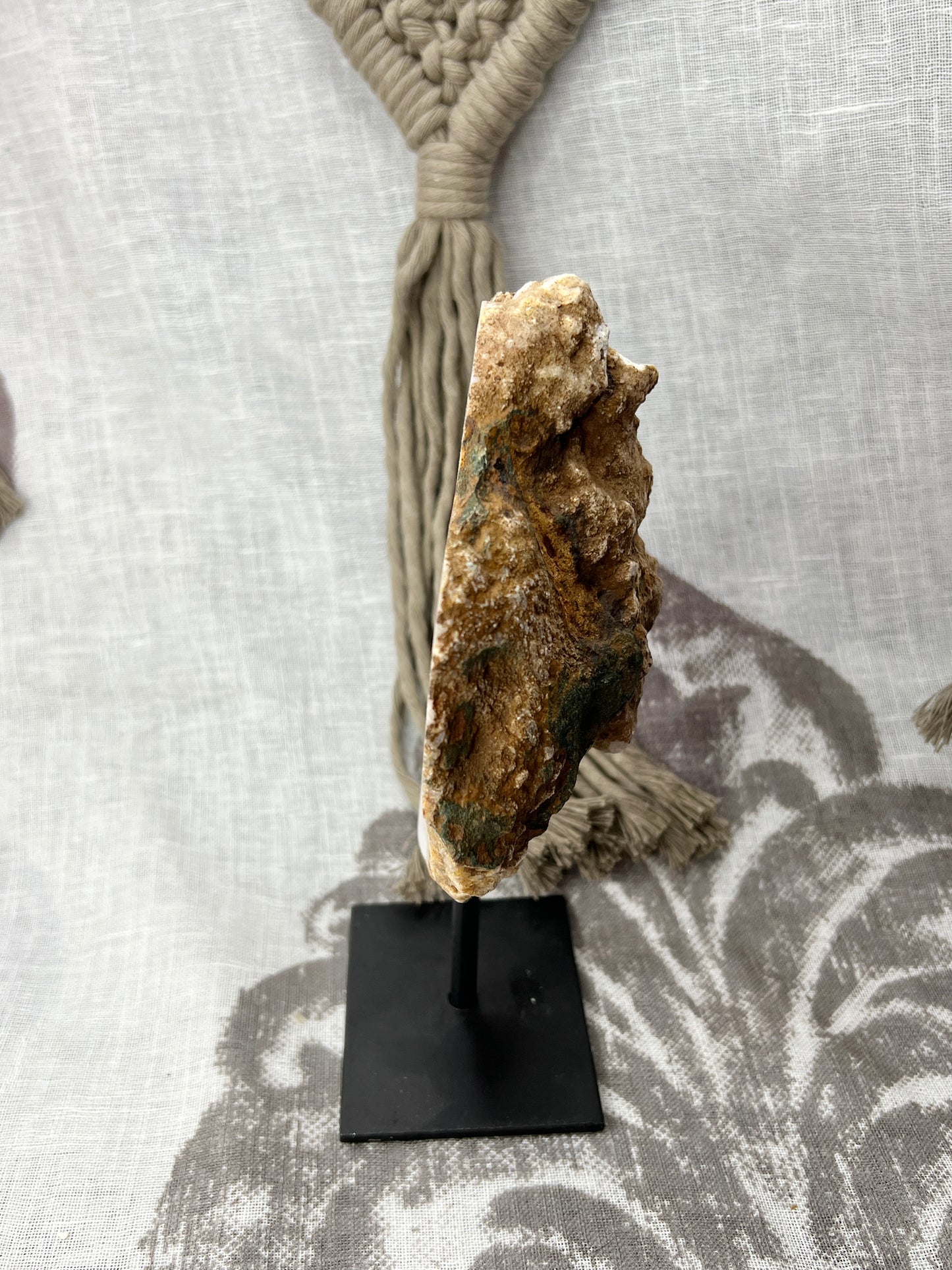 Pink Amethyst Slab on Pin Stand