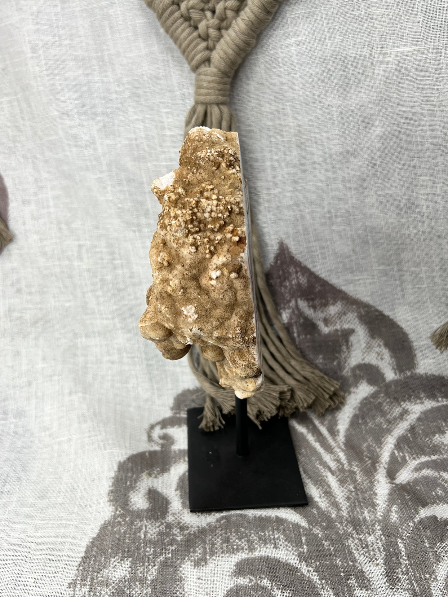 Pink Amethyst Slab on Pin Stand