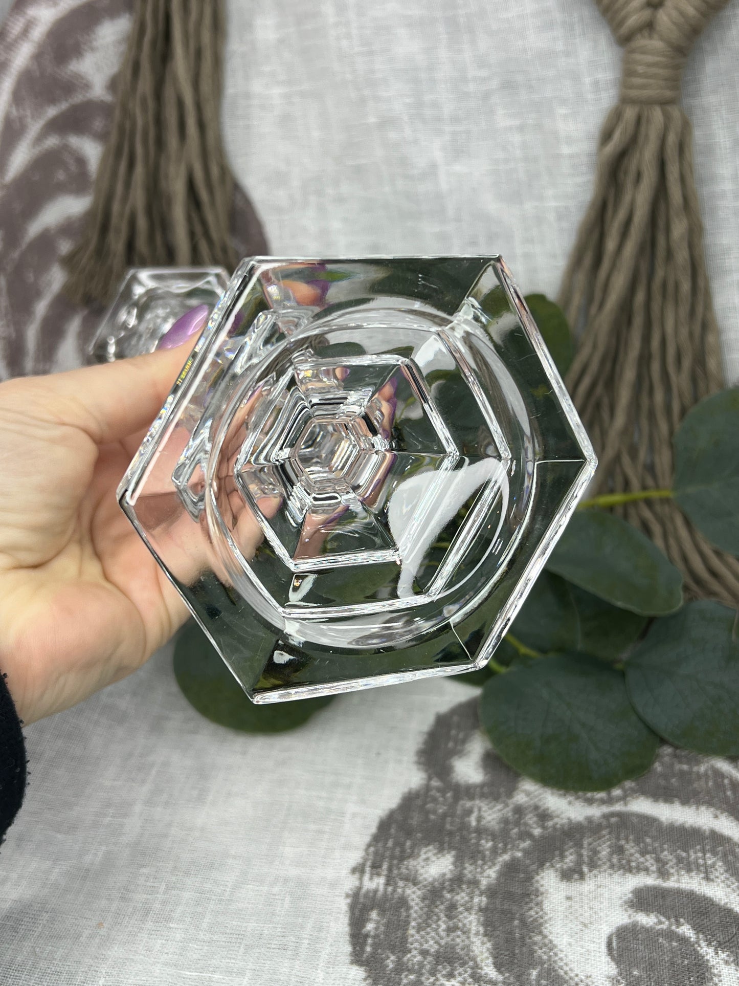 Antique Crystal Sphere Stand