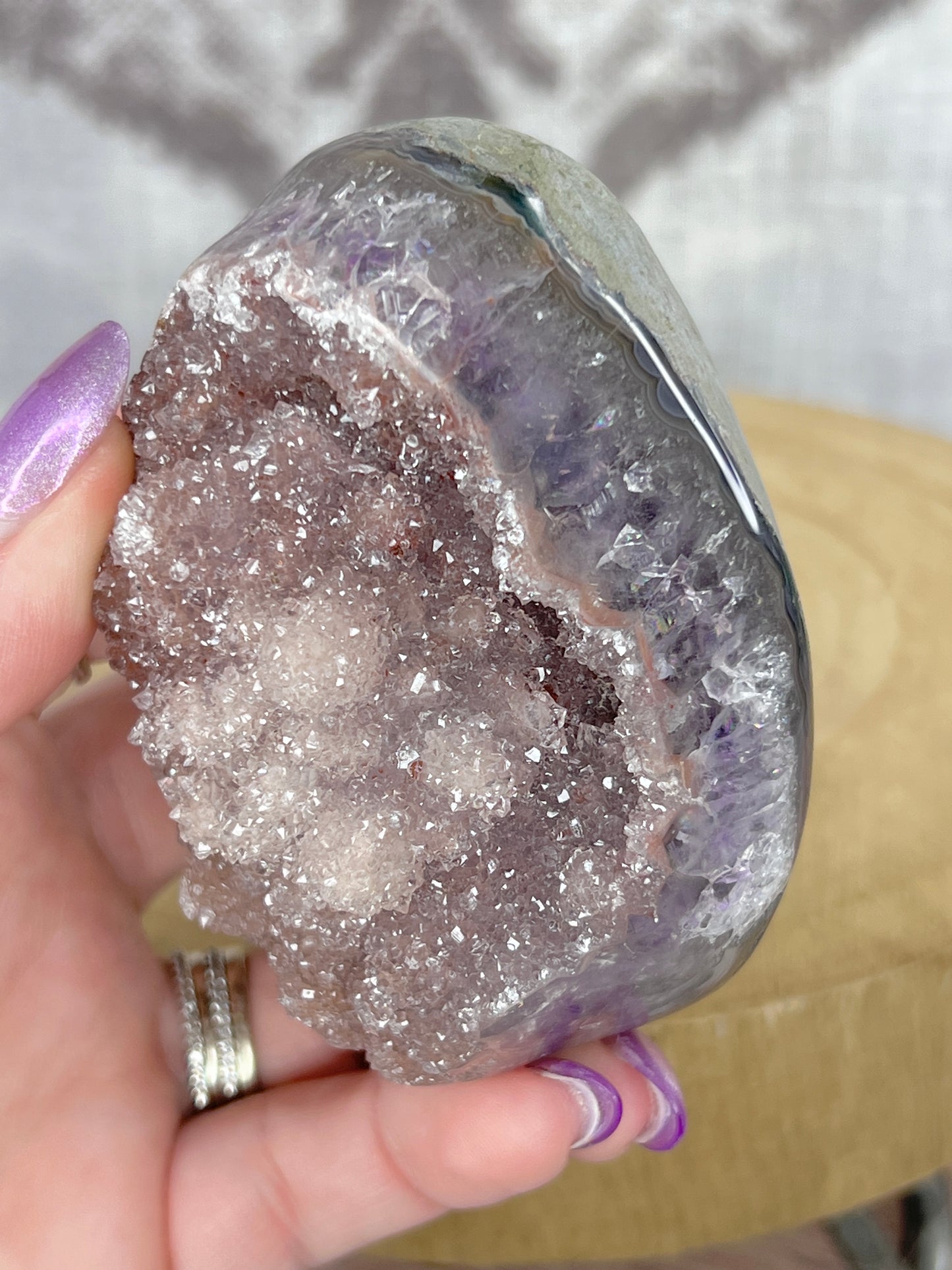 Sugar Druzy Amethyst Freeform