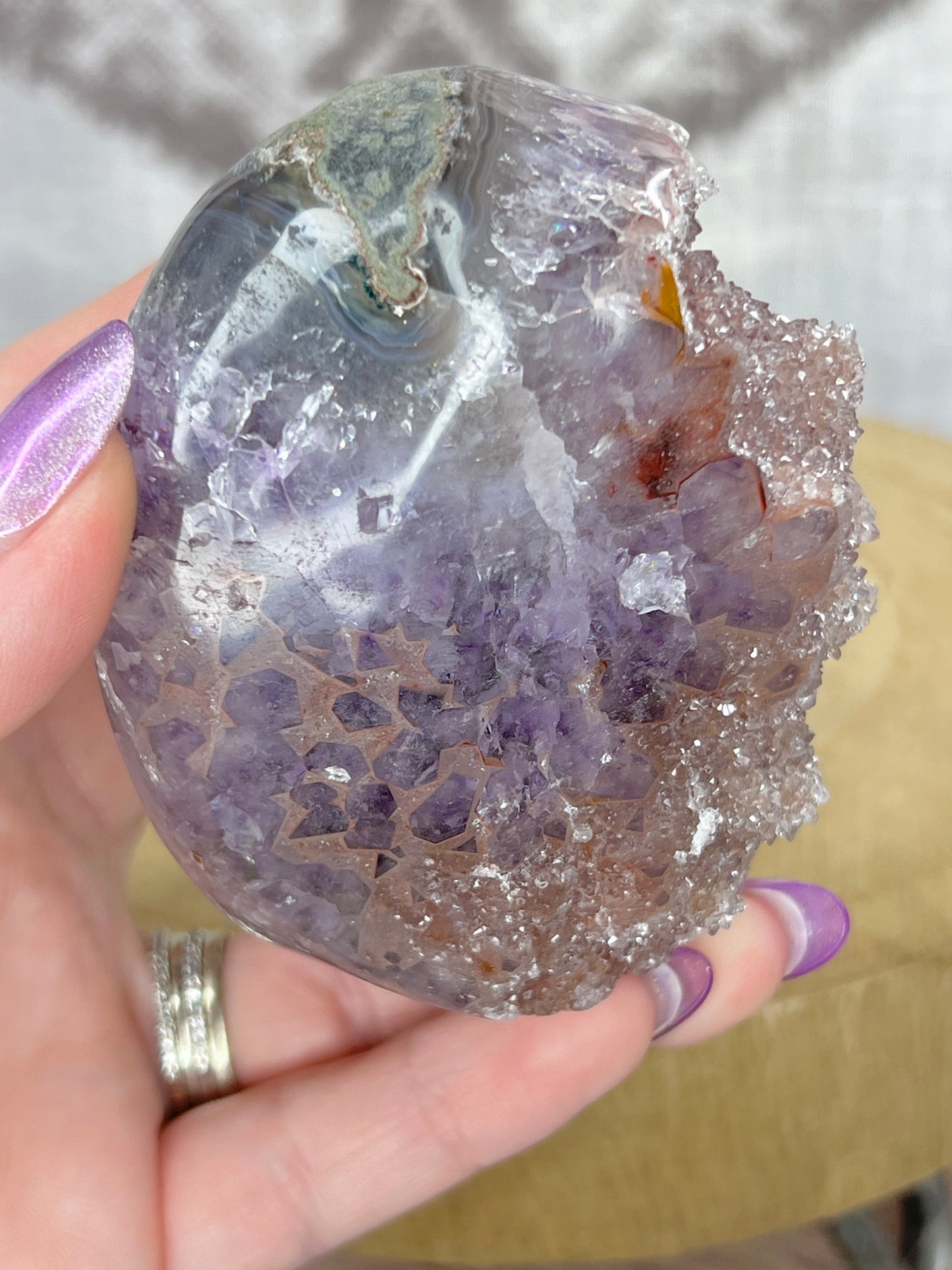 Sugar Druzy Amethyst Freeform