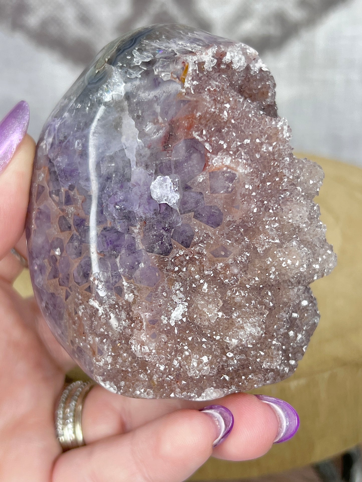 Sugar Druzy Amethyst Freeform